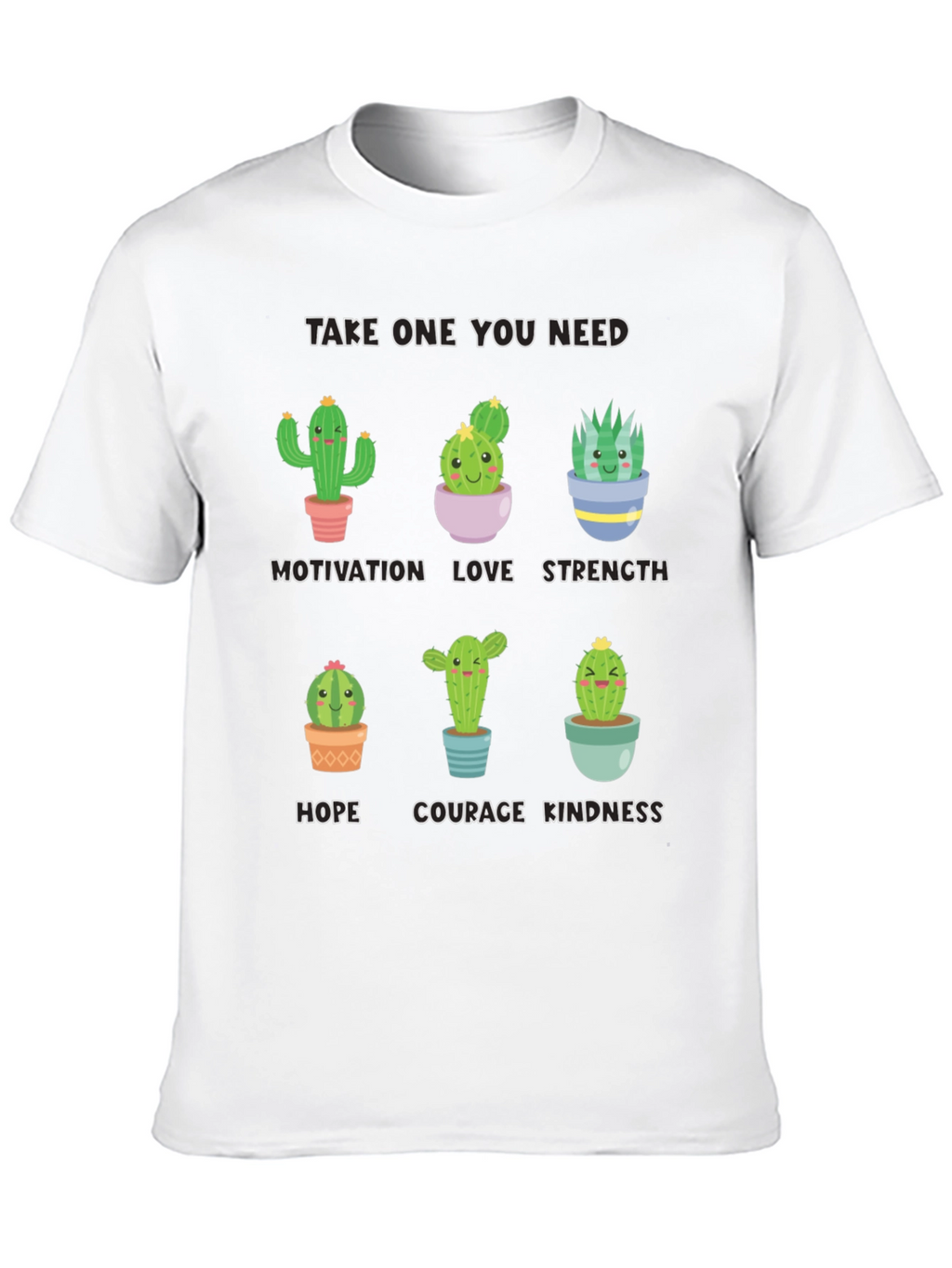 Cactus Motivation T-Shirt - Cute Inspirational Design