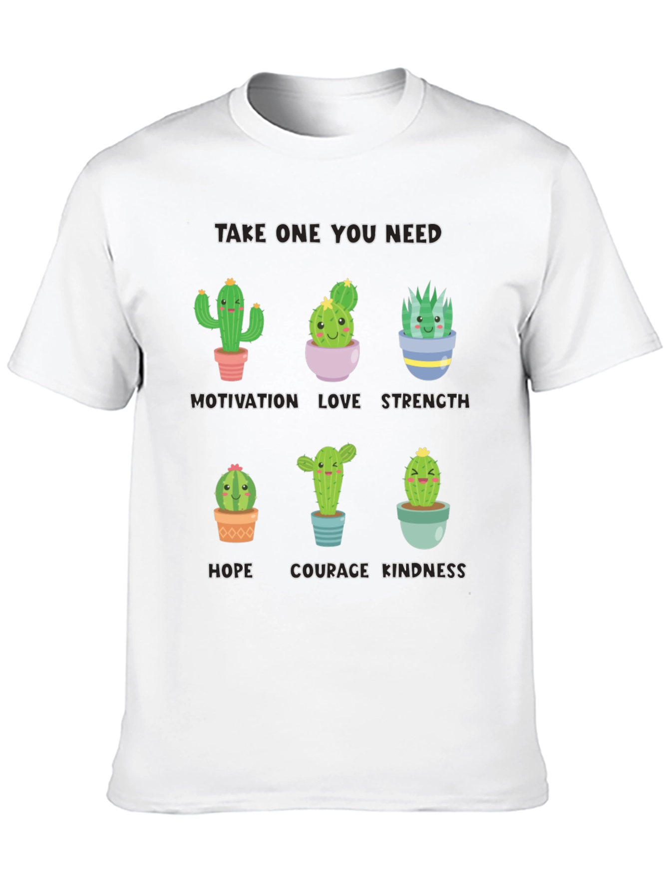 Cactus Motivation T-Shirt - Cute Inspirational Design