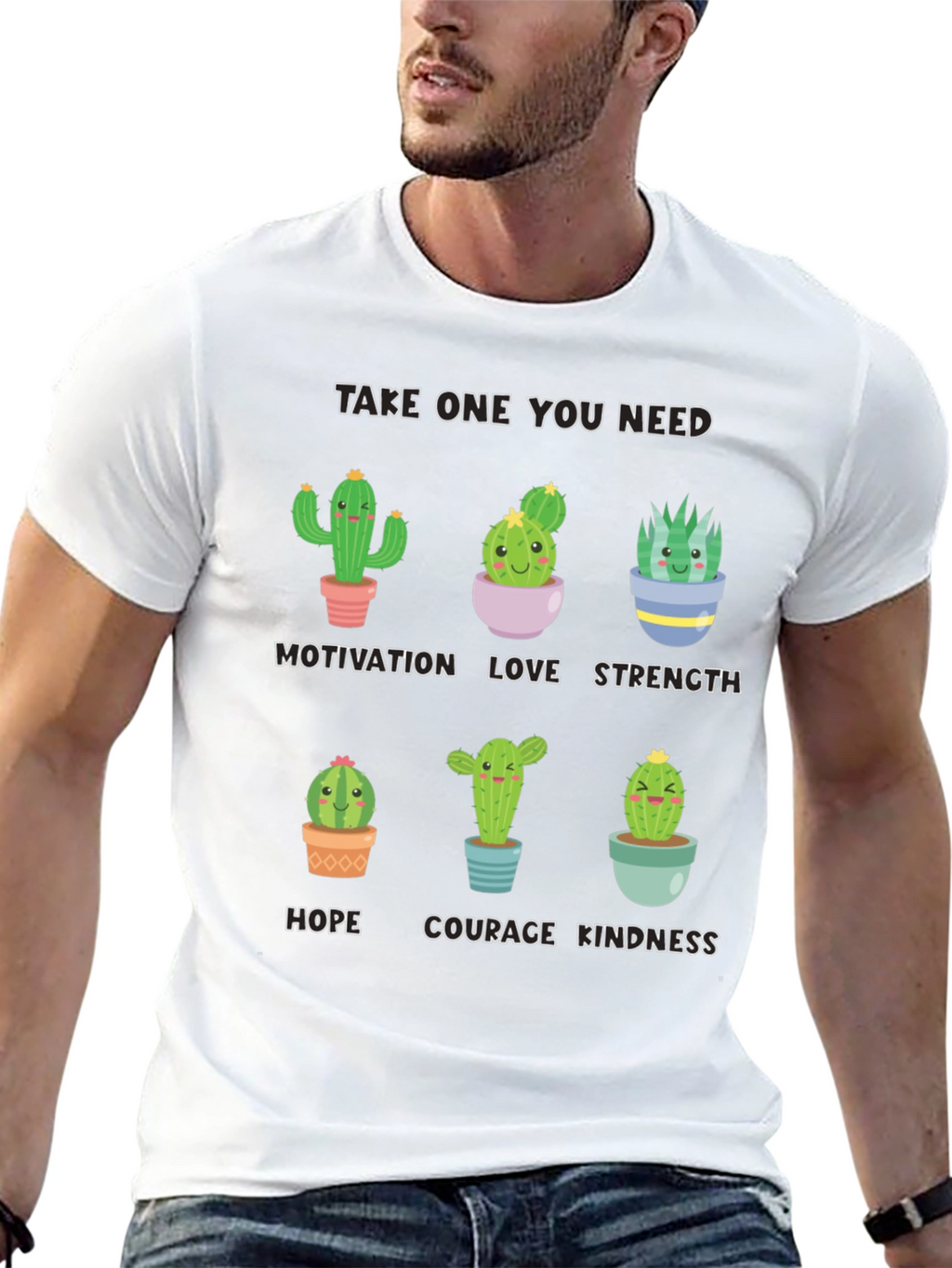 Cactus Motivation T-Shirt - Cute Inspirational Design