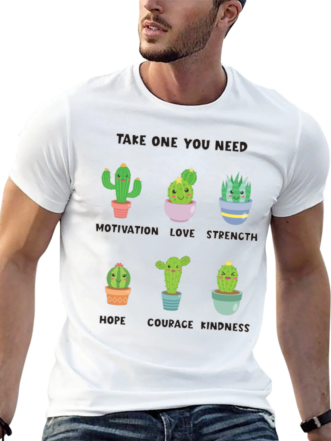 Cactus Motivation T-Shirt - Cute Inspirational Design