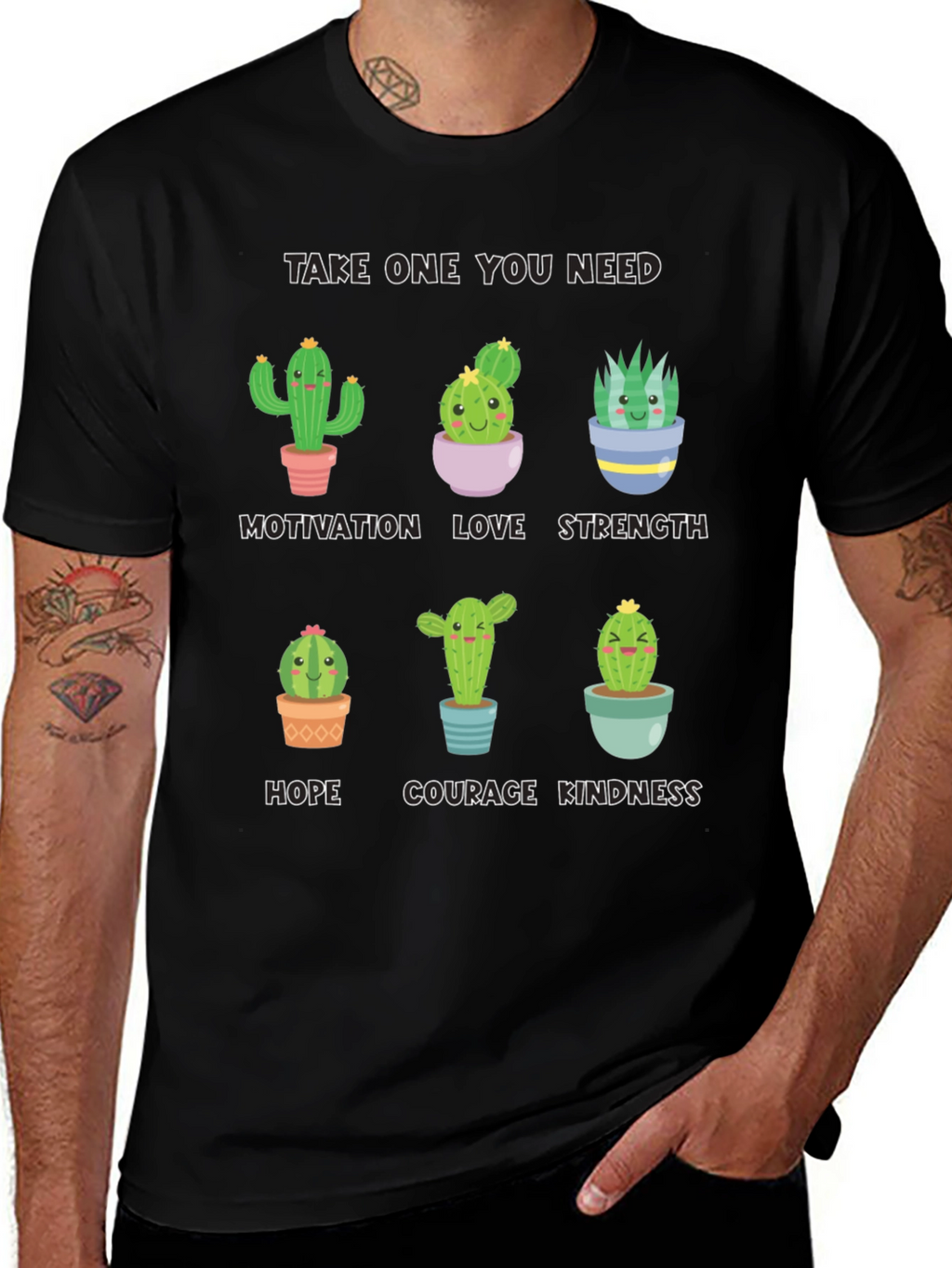 Cactus Motivation T-Shirt - Cute Inspirational Design