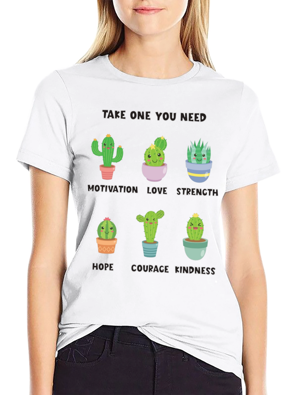 Cactus Motivation T-Shirt - Cute Inspirational Design