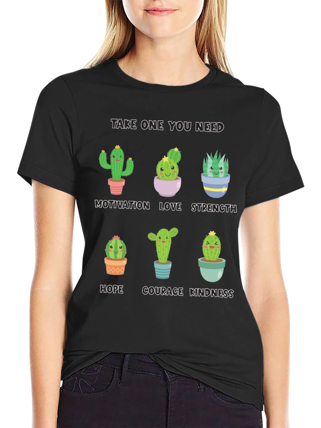 Cactus Motivation T-Shirt - Cute Inspirational Design