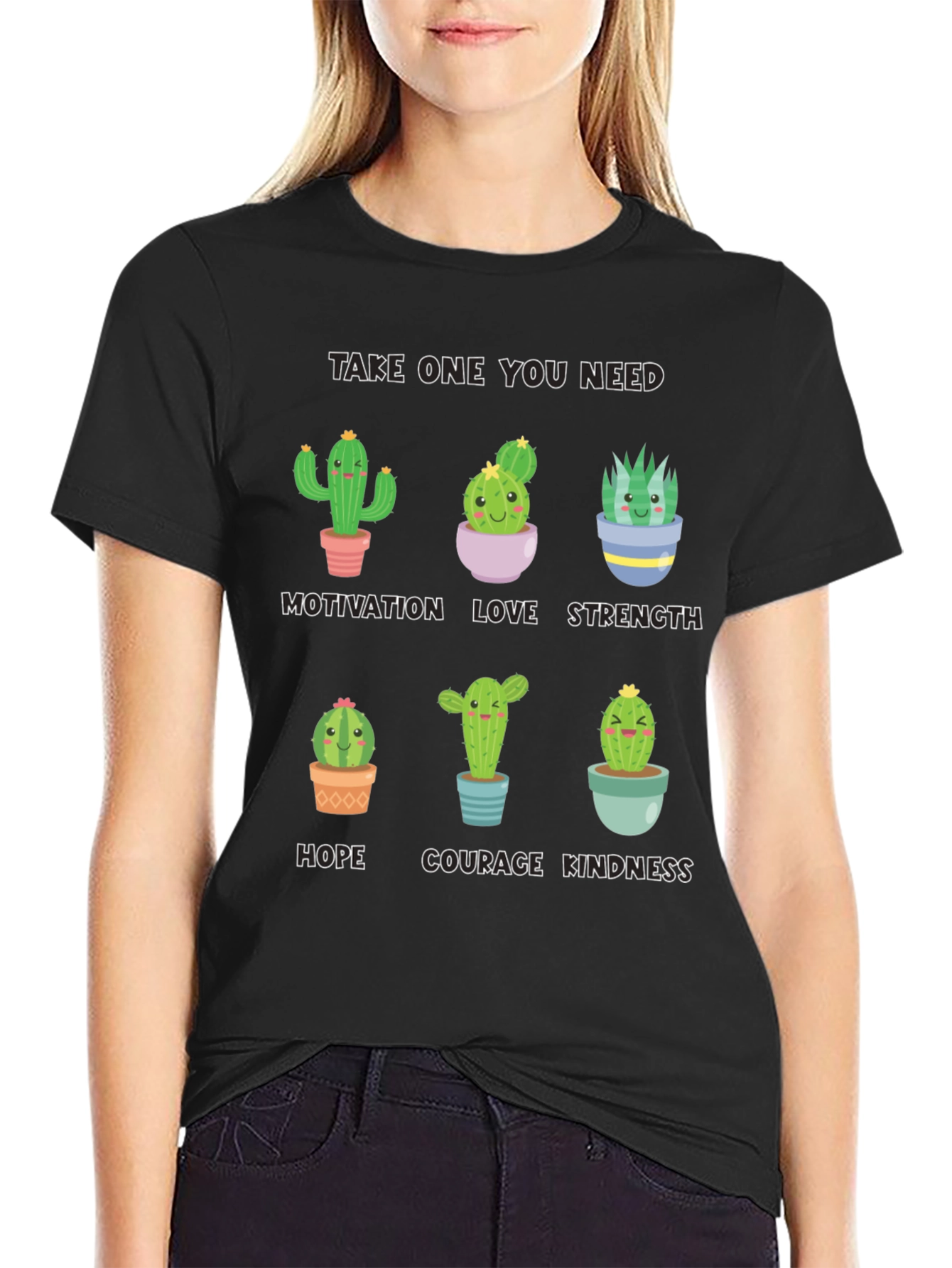 Cactus Motivation T-Shirt - Cute Inspirational Design