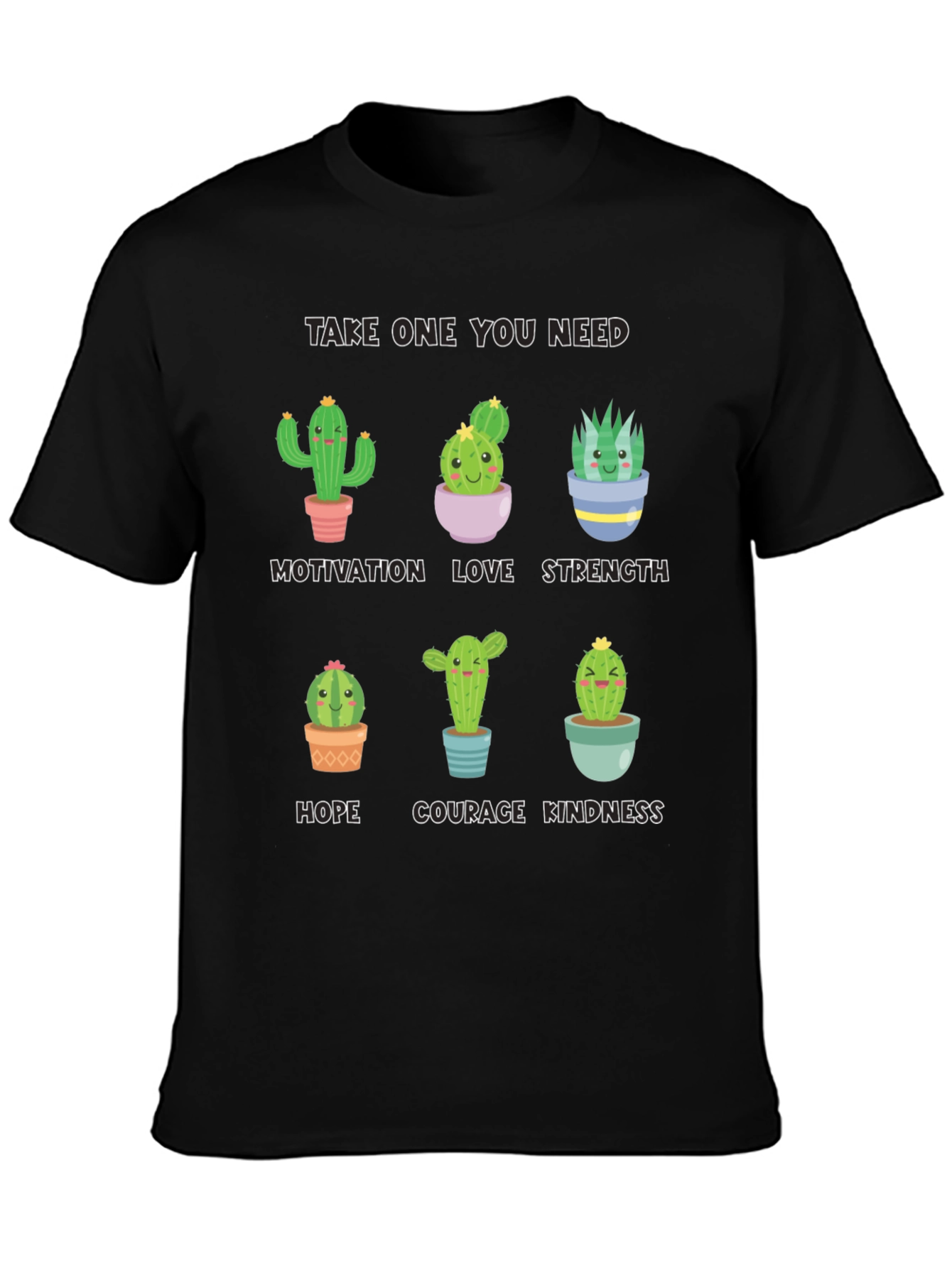 Cactus Motivation T-Shirt - Cute Inspirational Design