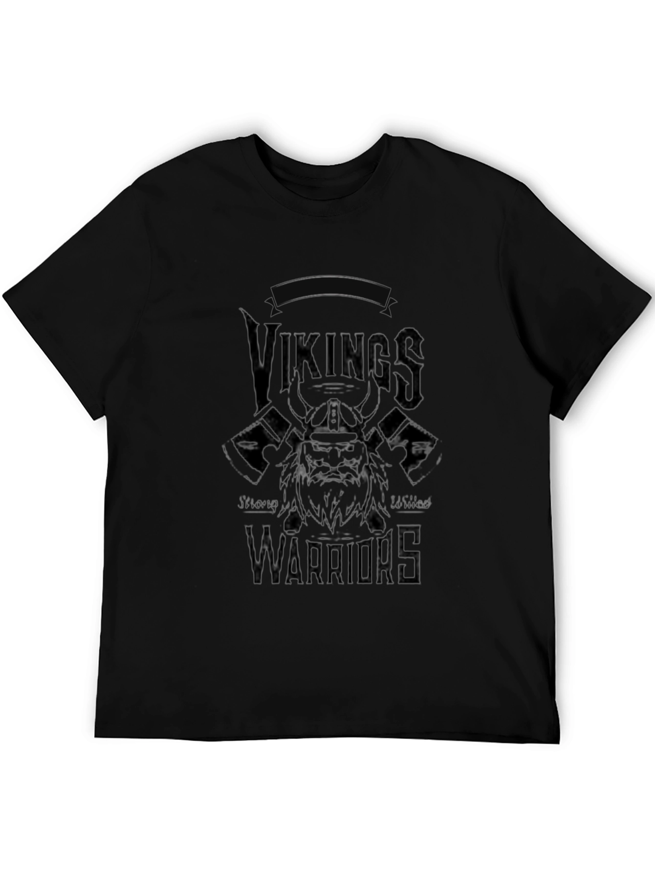 Vikings Warriors Black Graphic Tee