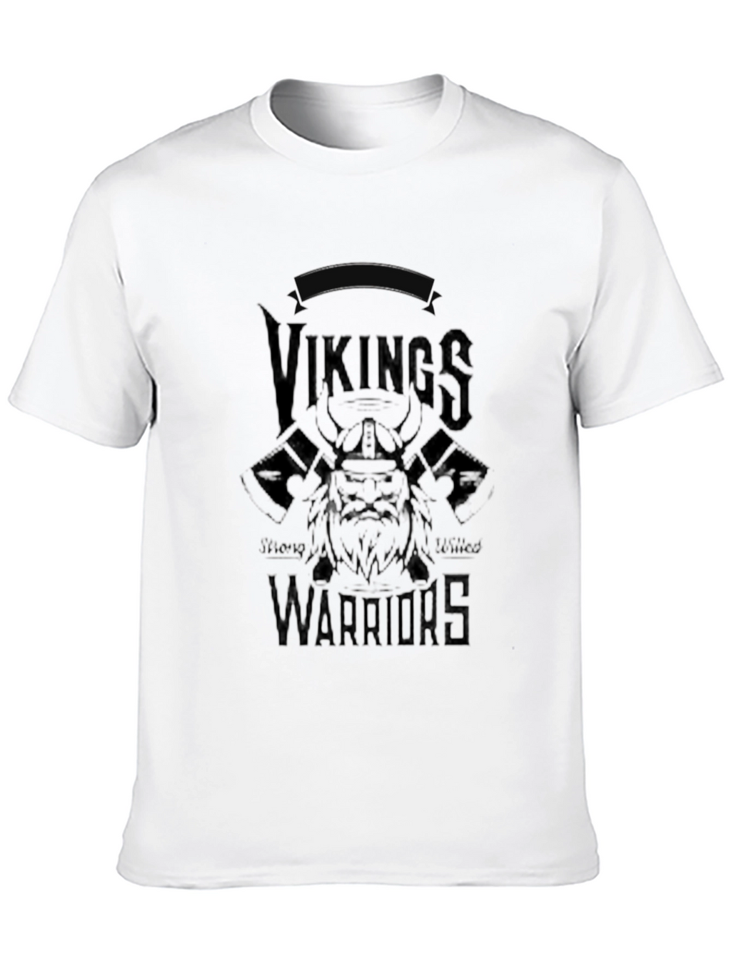 Vikings Warriors Black Graphic Tee