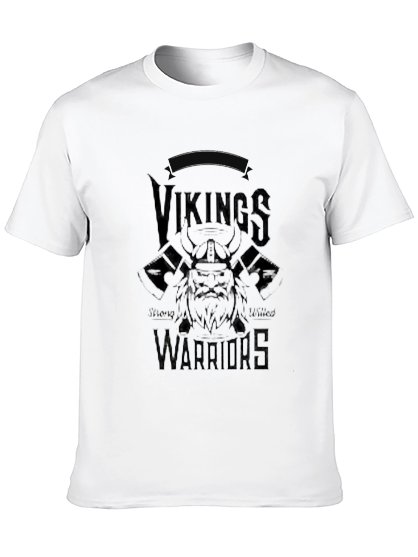 Vikings Warriors Black Graphic Tee