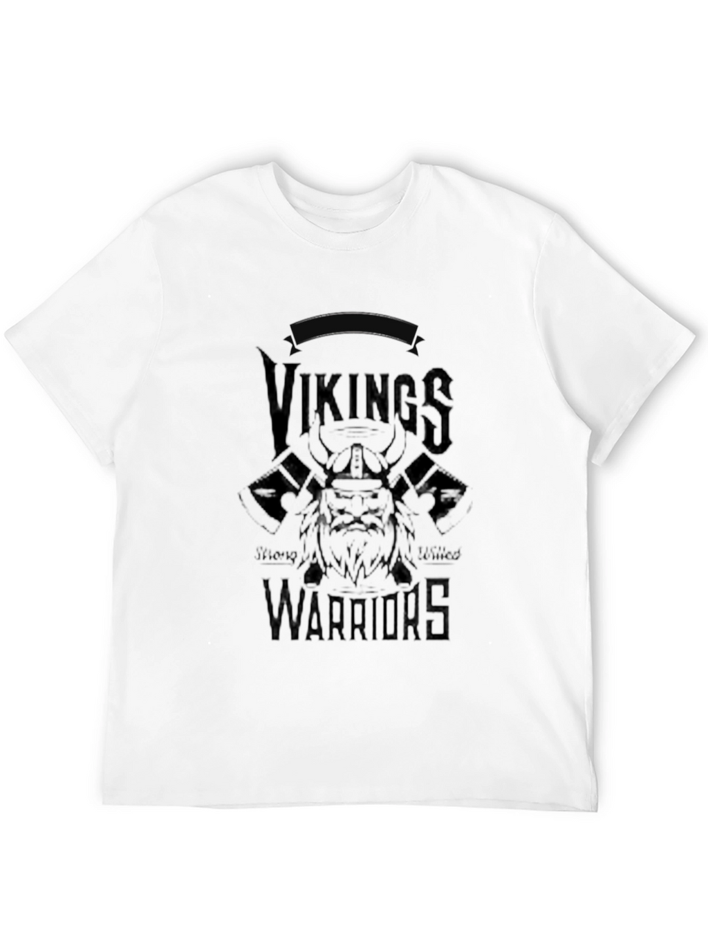 Vikings Warriors Black Graphic Tee