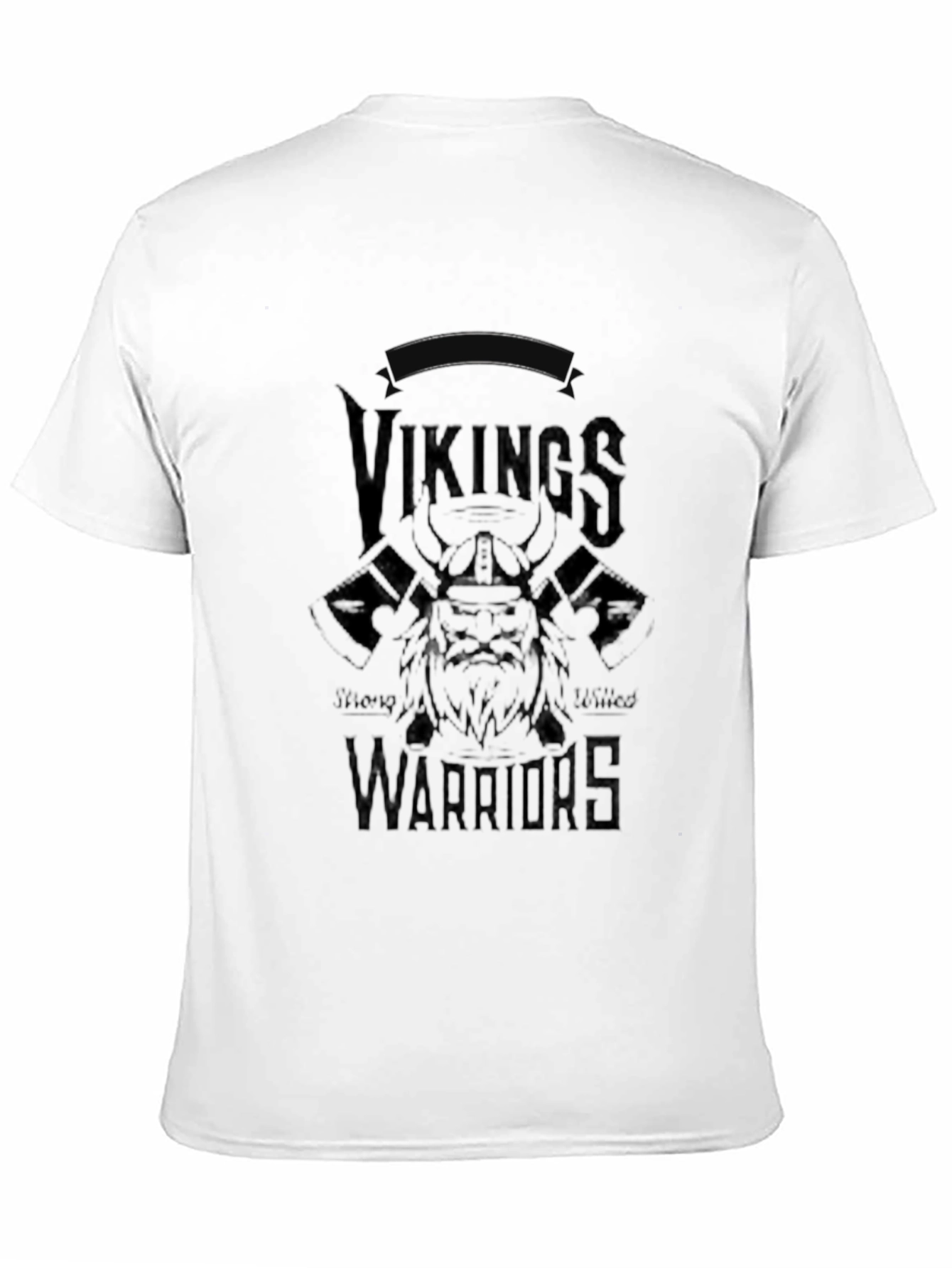 Vikings Warriors Black Graphic Tee
