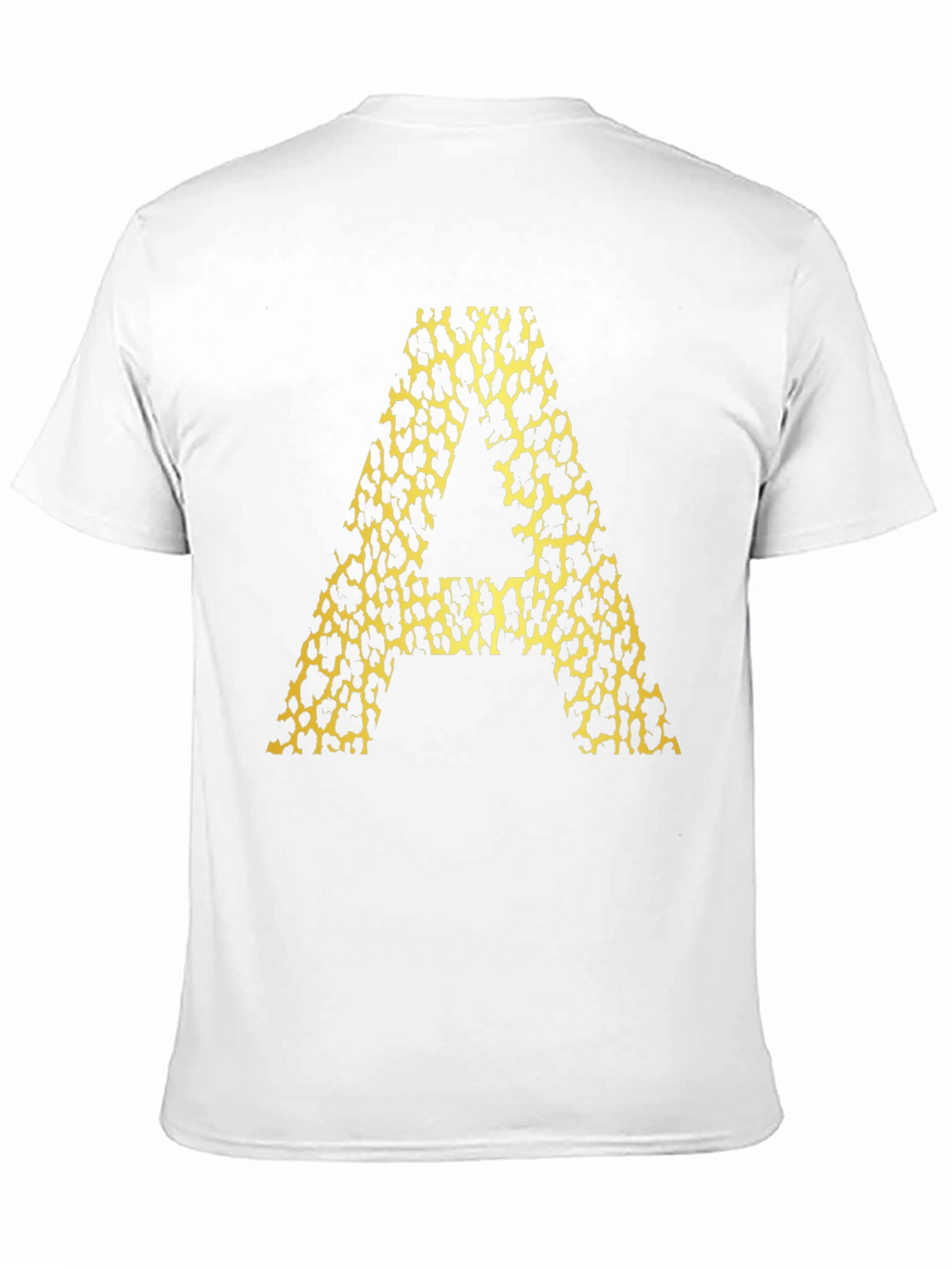 Leopard Print A Graphic Tee - Mens Black T-Shirt