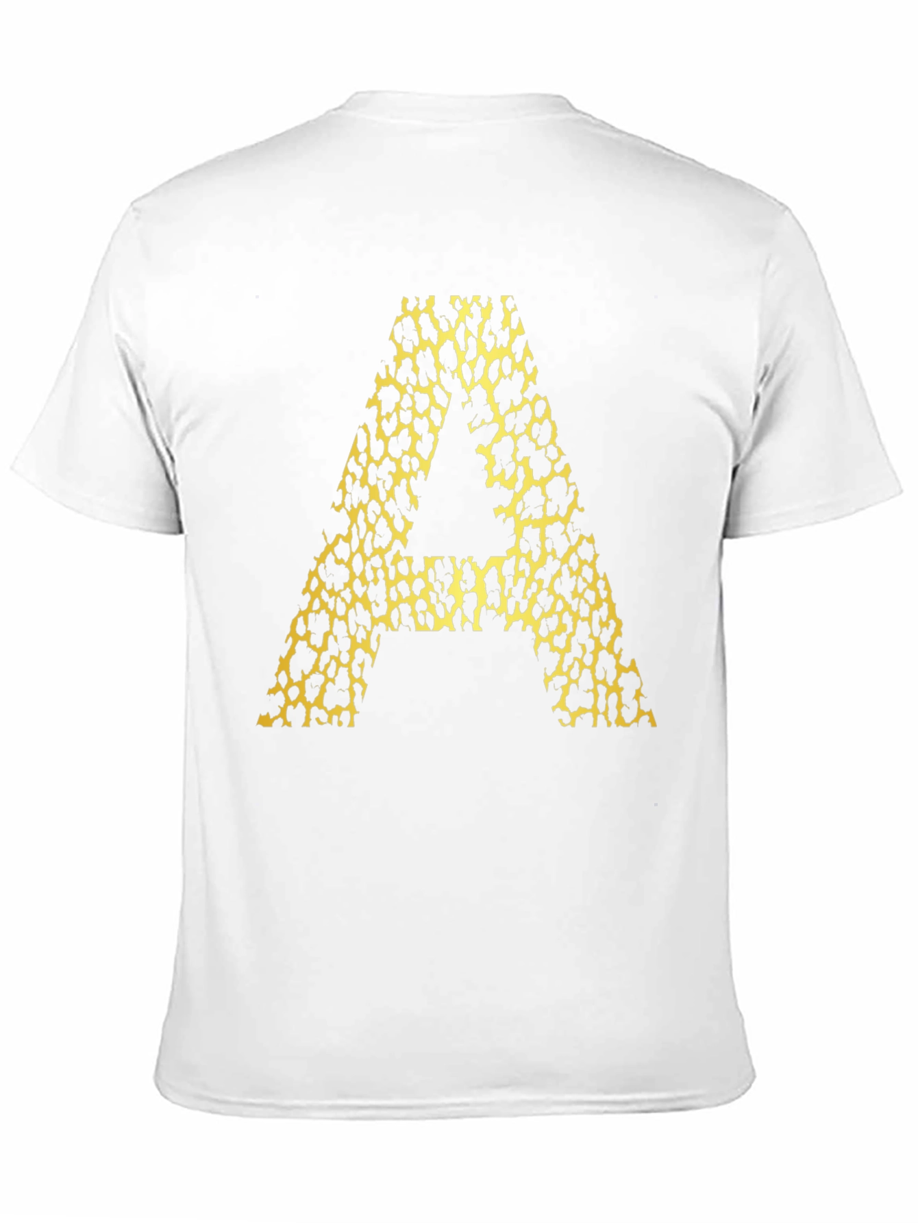 Leopard Print A Graphic Tee - Mens Black T-Shirt