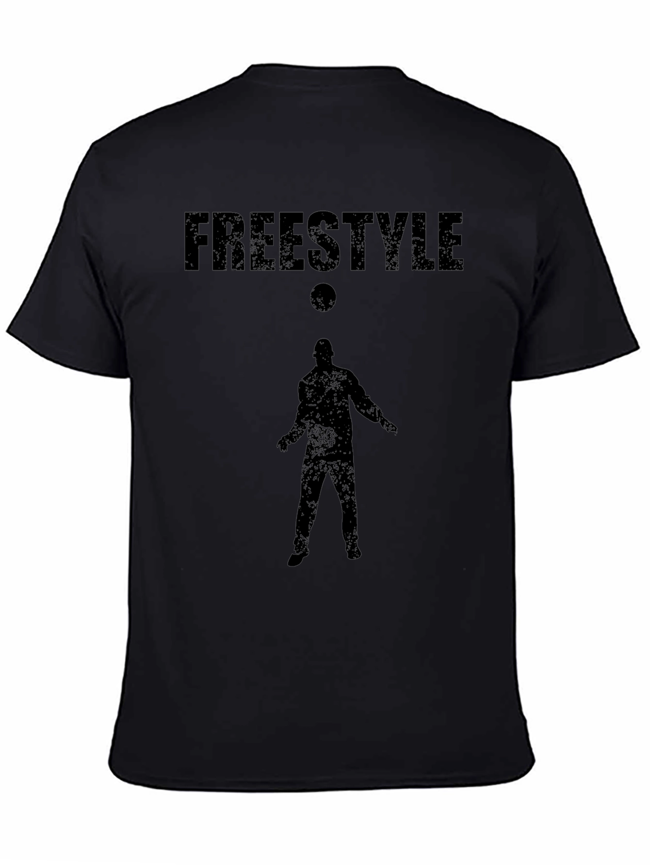 Freestyle Soccer Graphic T-Shirt - Black