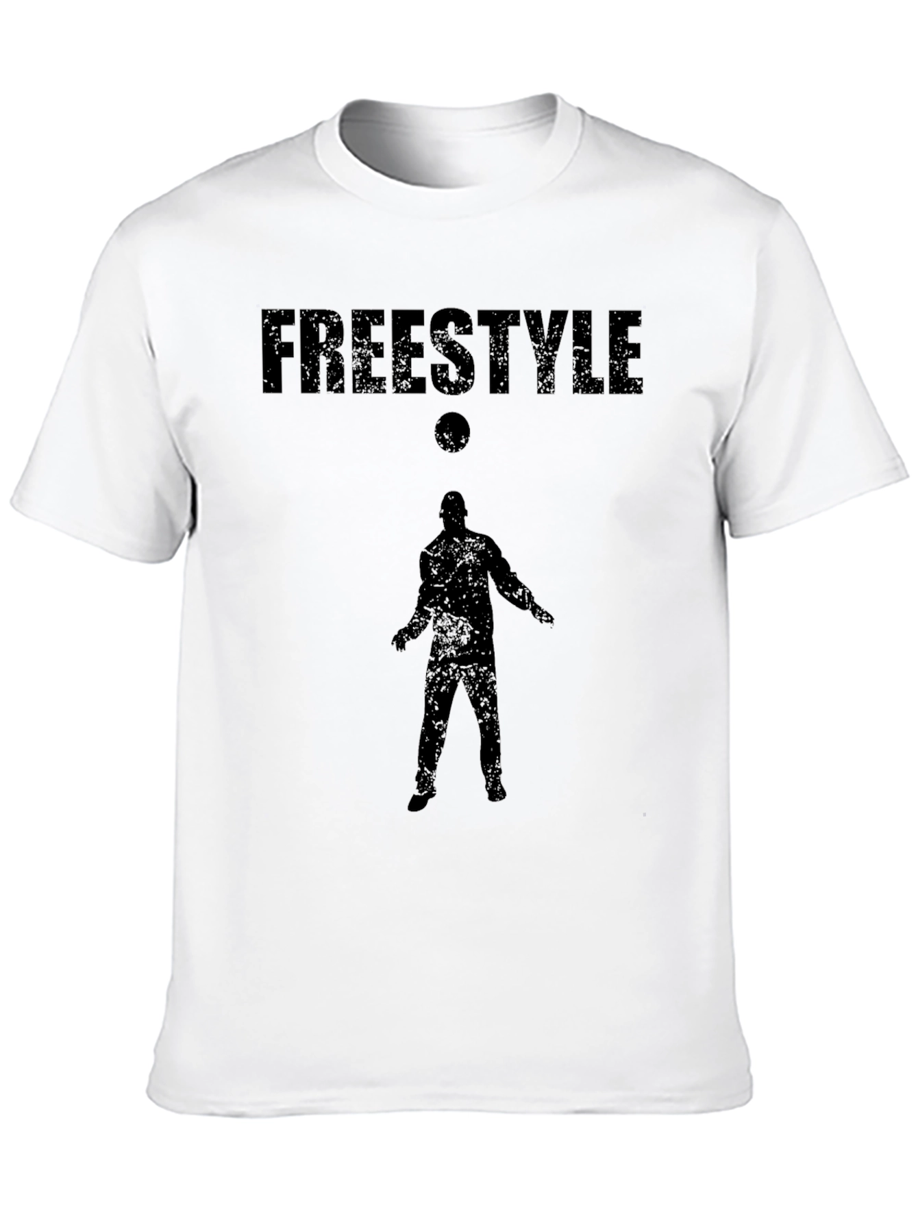 Freestyle Soccer Graphic T-Shirt - Black