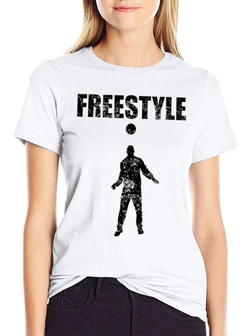 Freestyle Soccer Graphic T-Shirt - Black