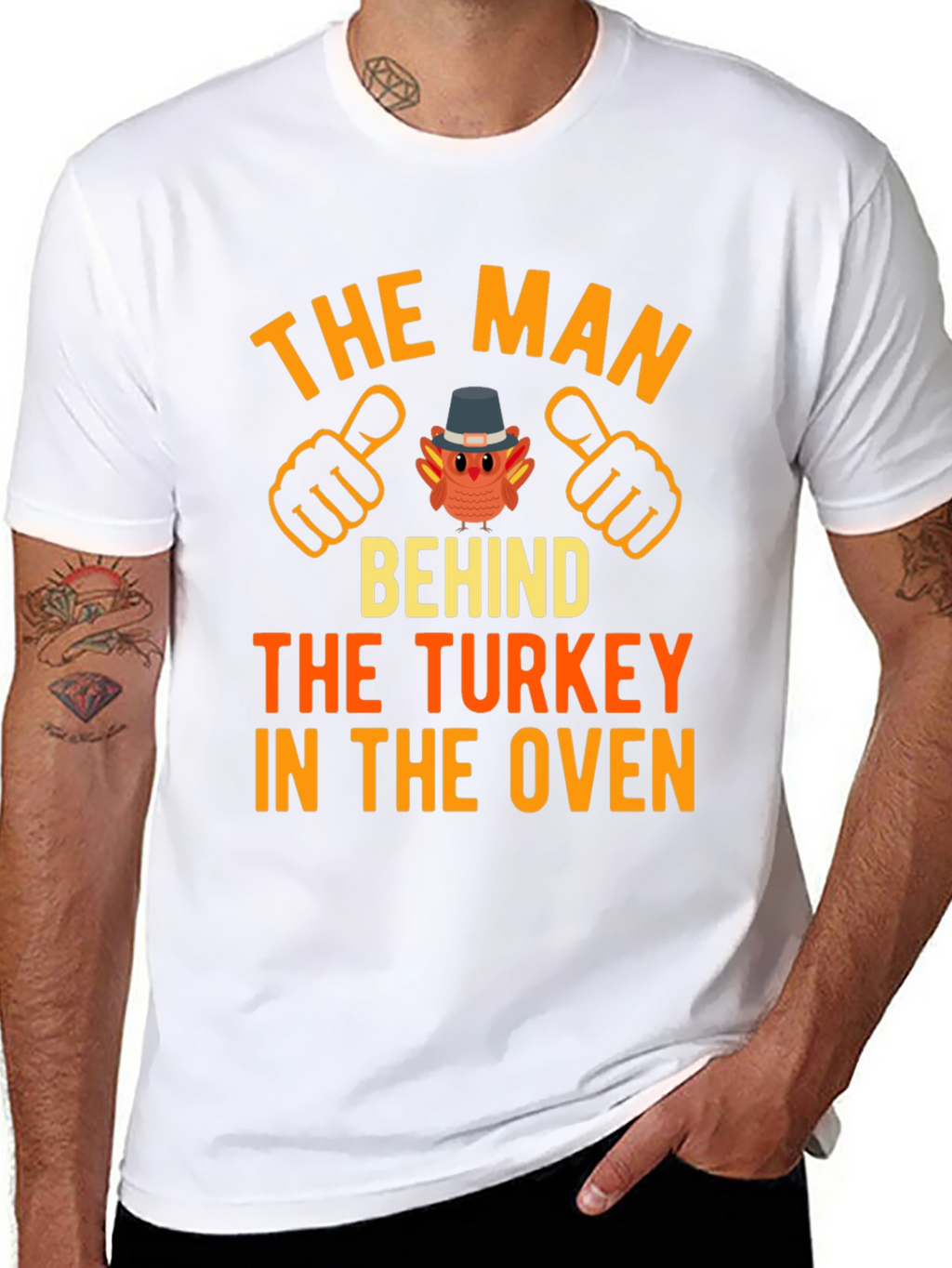 The Man Behind The Turkey T-Shirt