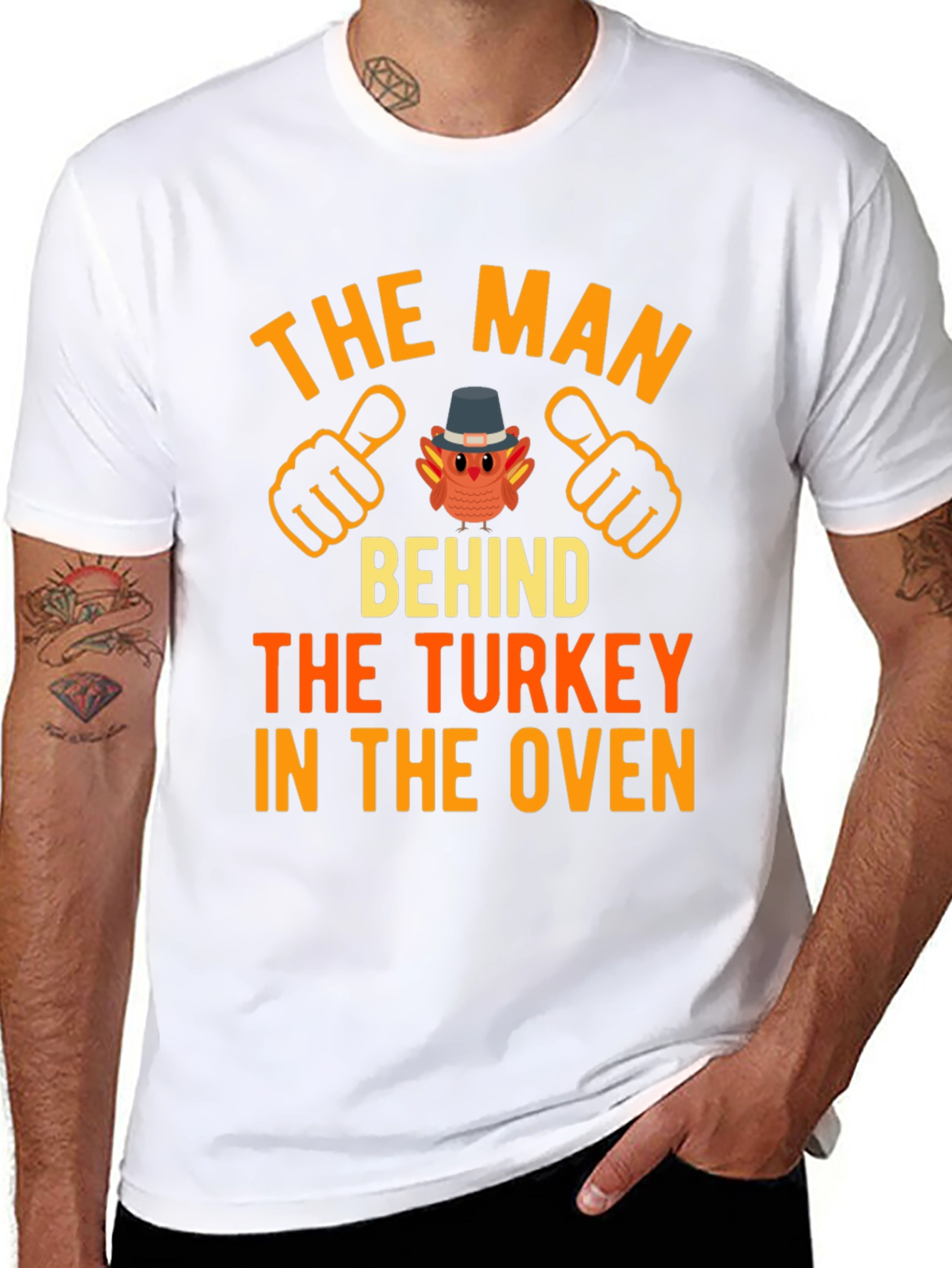 The Man Behind The Turkey T-Shirt