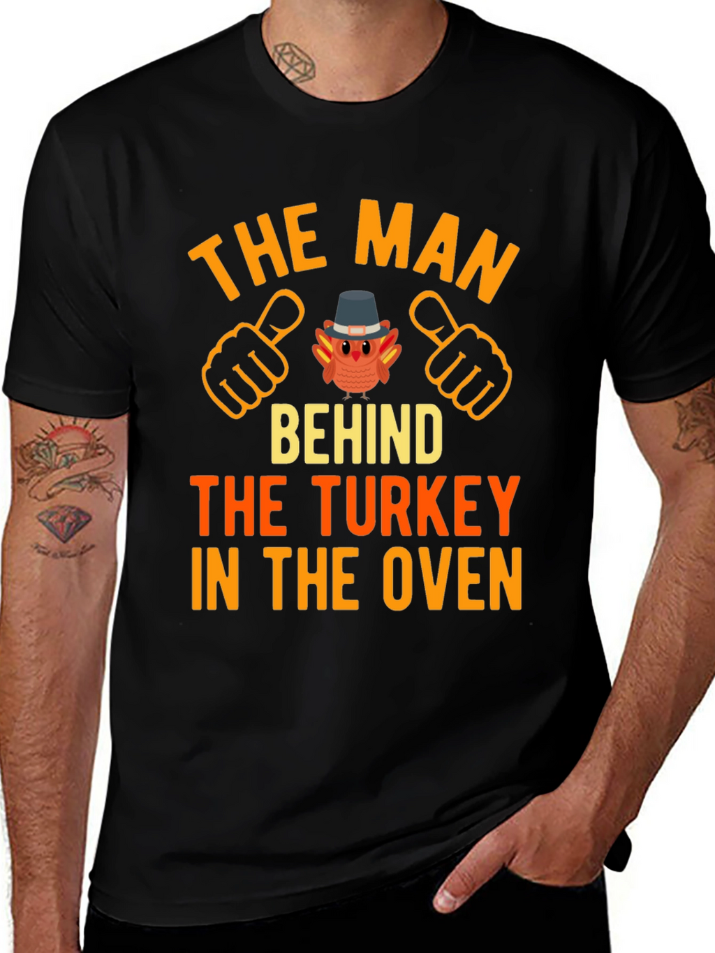 The Man Behind The Turkey T-Shirt