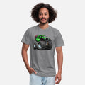 Off road 4x4 gecko green jeeper cartoon