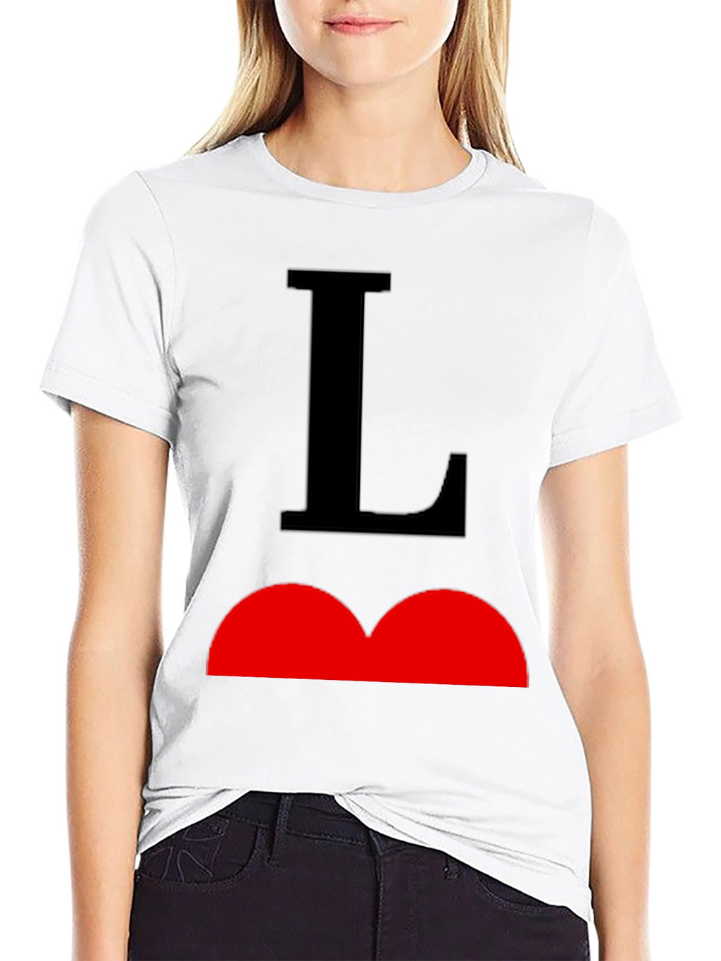 Black T-Shirt with Bold Graphic Design