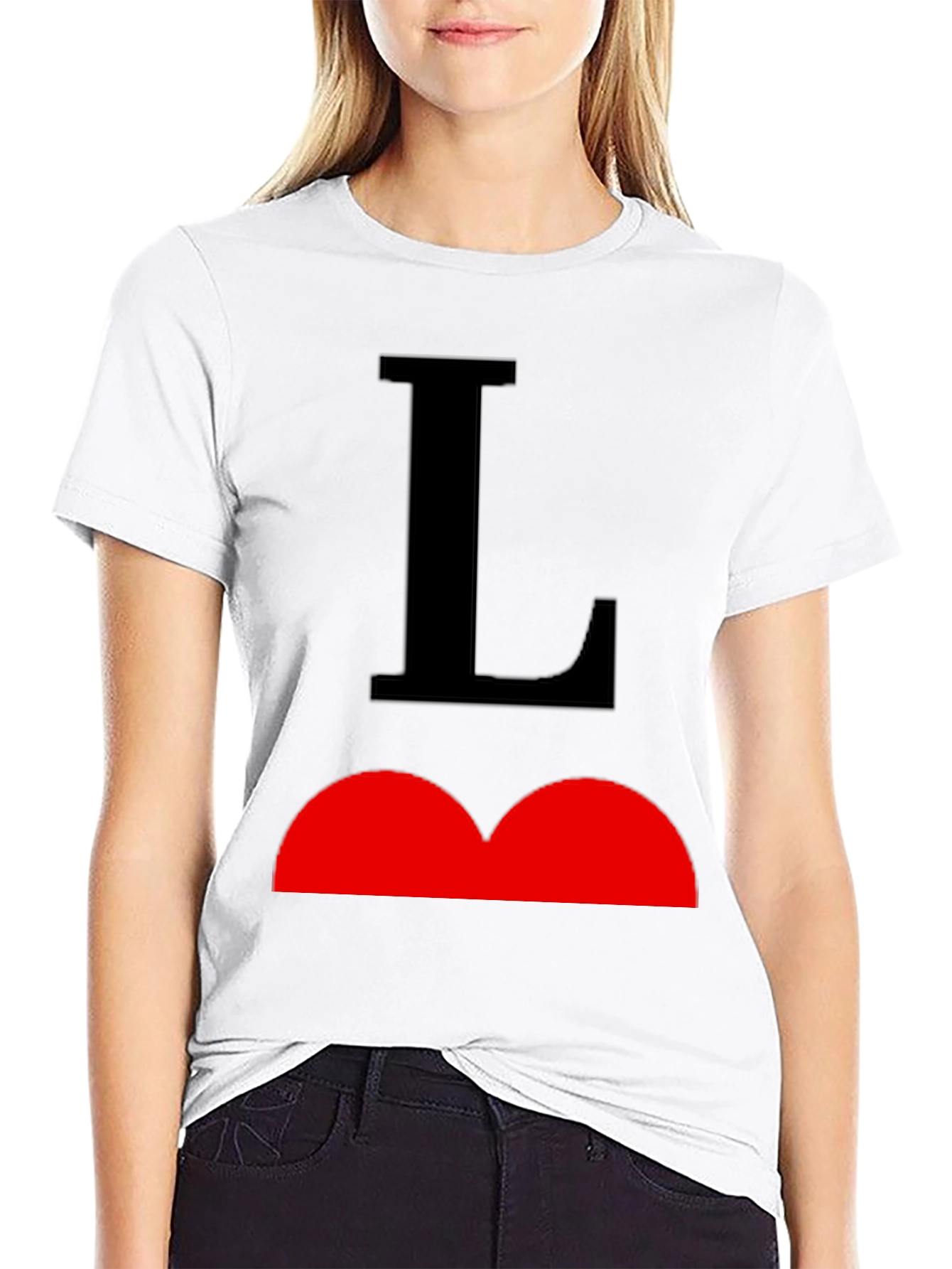Black T-Shirt with Bold Graphic Design