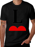 Black T-Shirt with Bold Graphic Design