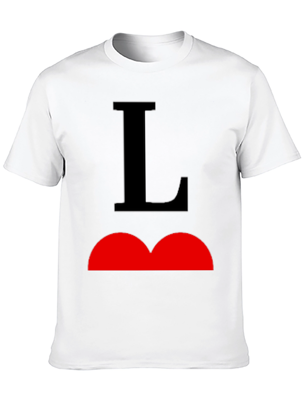 Black T-Shirt with Bold Graphic Design