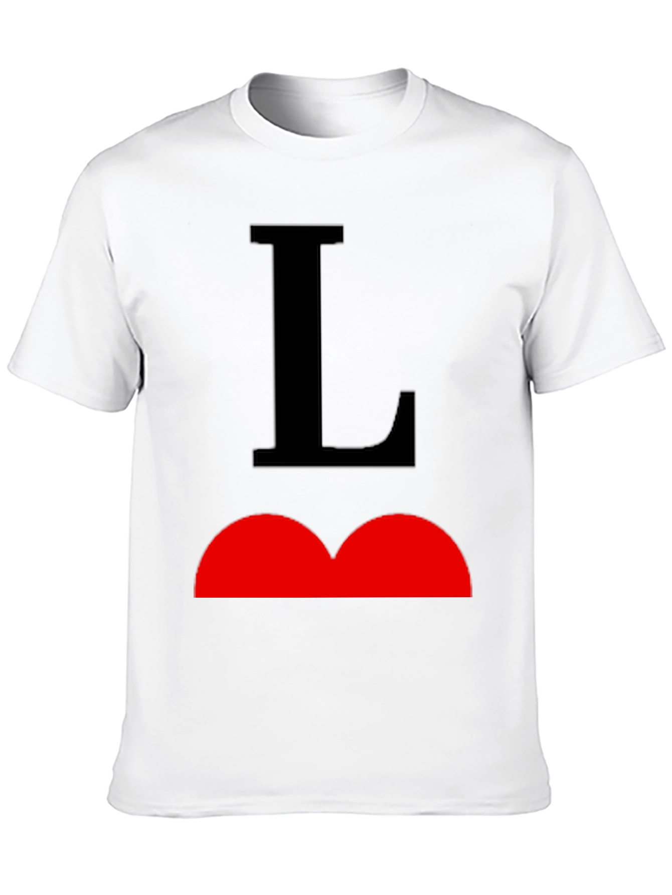 Black T-Shirt with Bold Graphic Design
