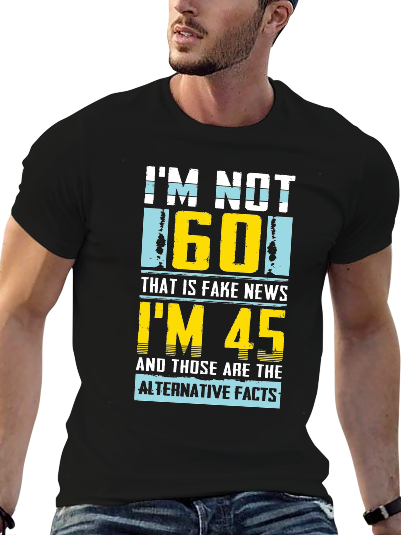 Funny Im Not 60 Graphic T-Shirt - Novelty Birthday Gift
