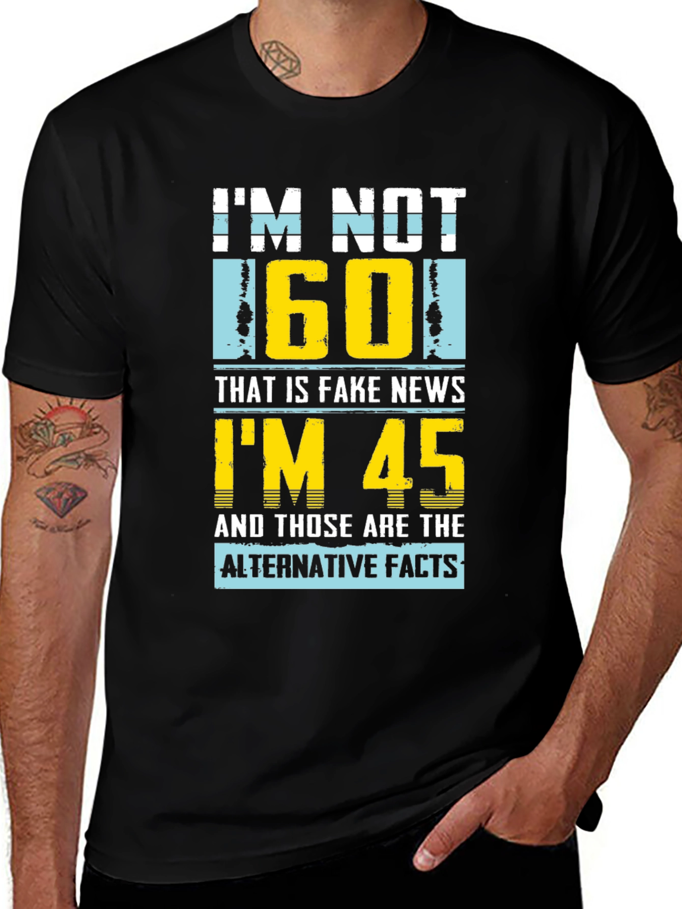 Funny Im Not 60 Graphic T-Shirt - Novelty Birthday Gift
