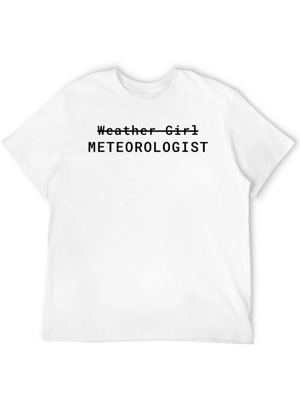 Weather Girl Meteorologist Black T-Shirt