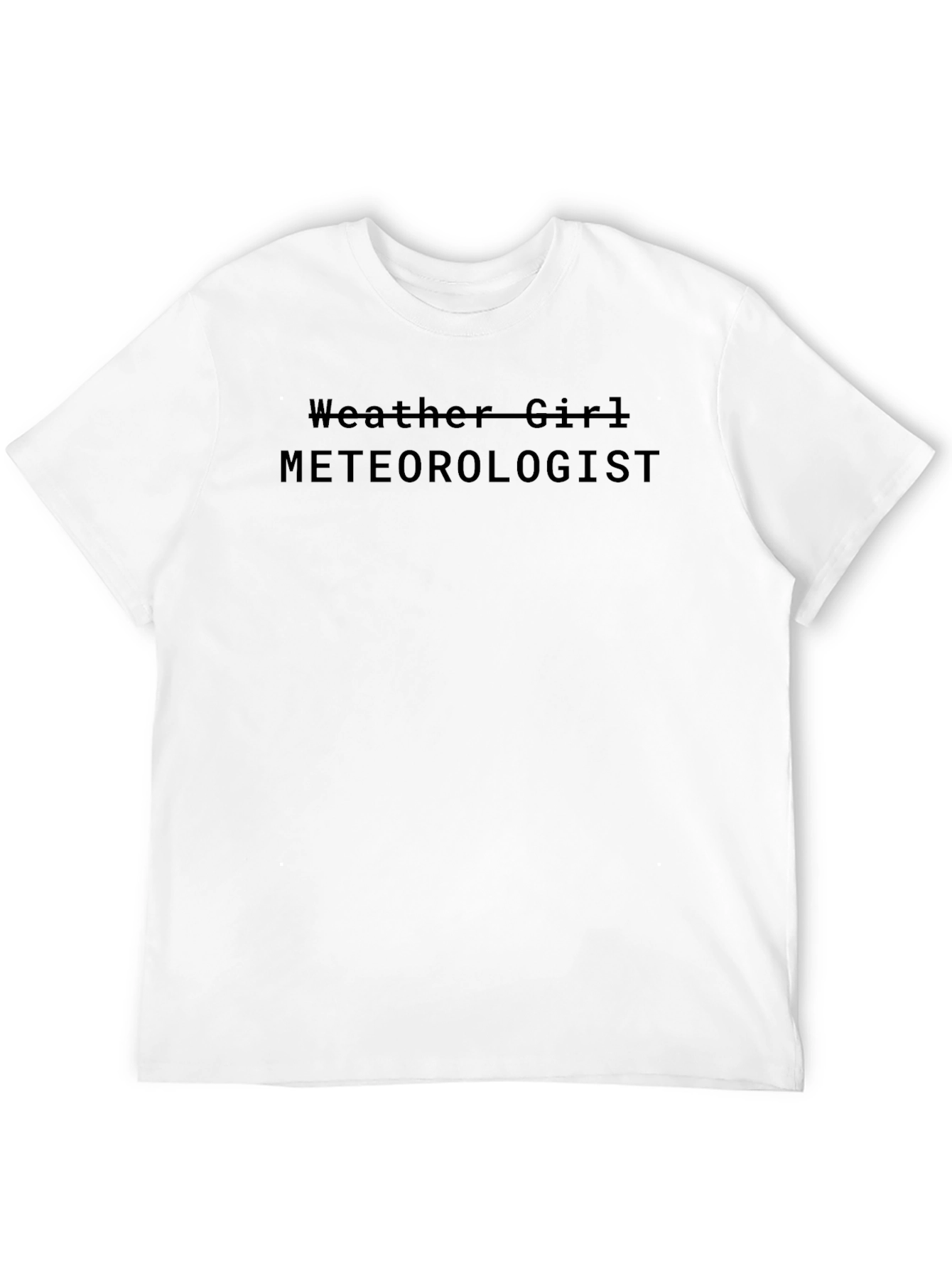 Weather Girl Meteorologist Black T-Shirt