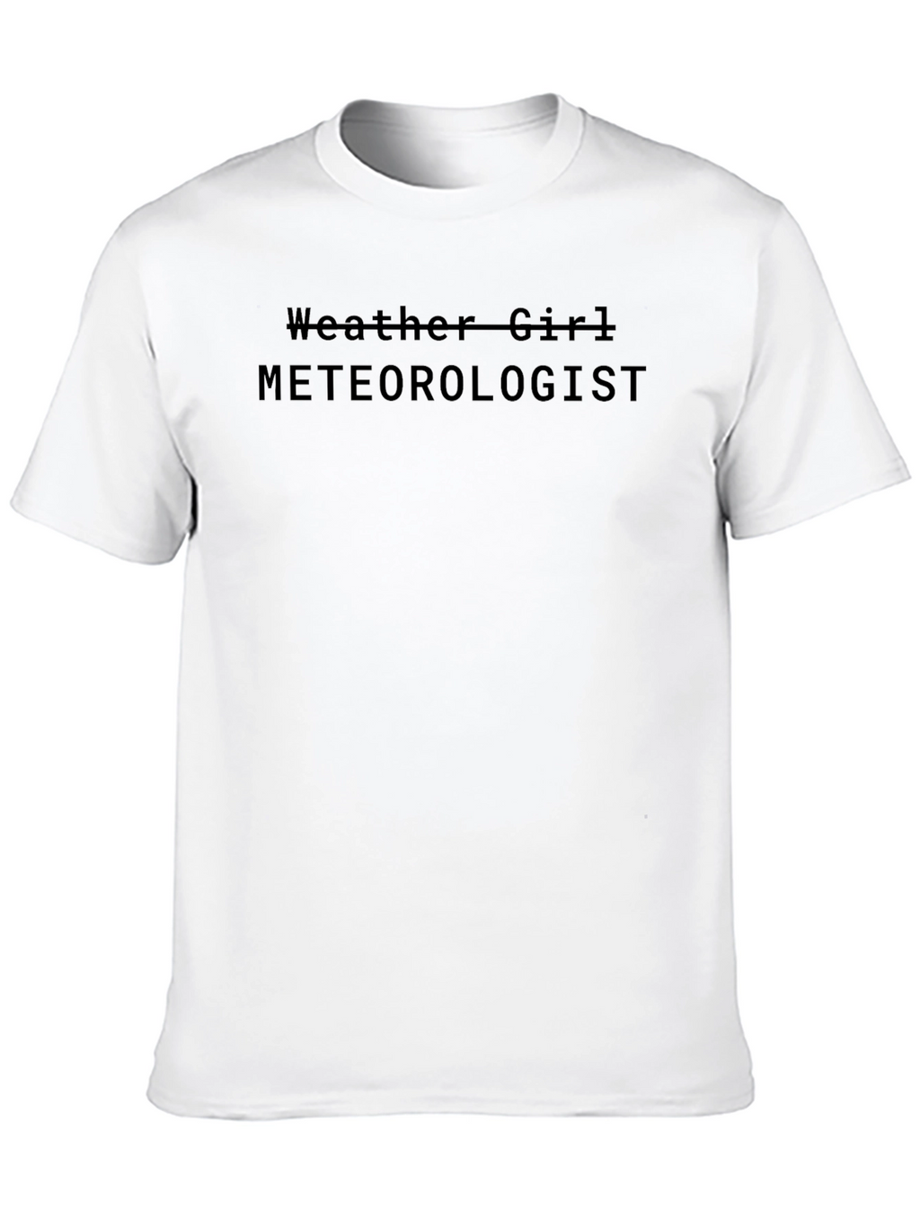 Weather Girl Meteorologist Black T-Shirt