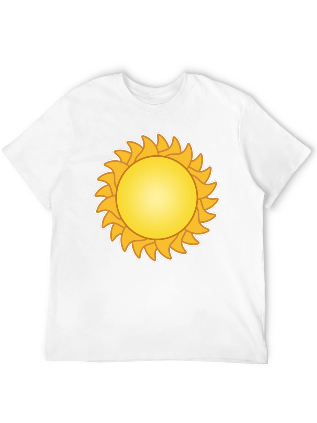 Sunny Day Graphic Tee - Black Cotton T-Shirt
