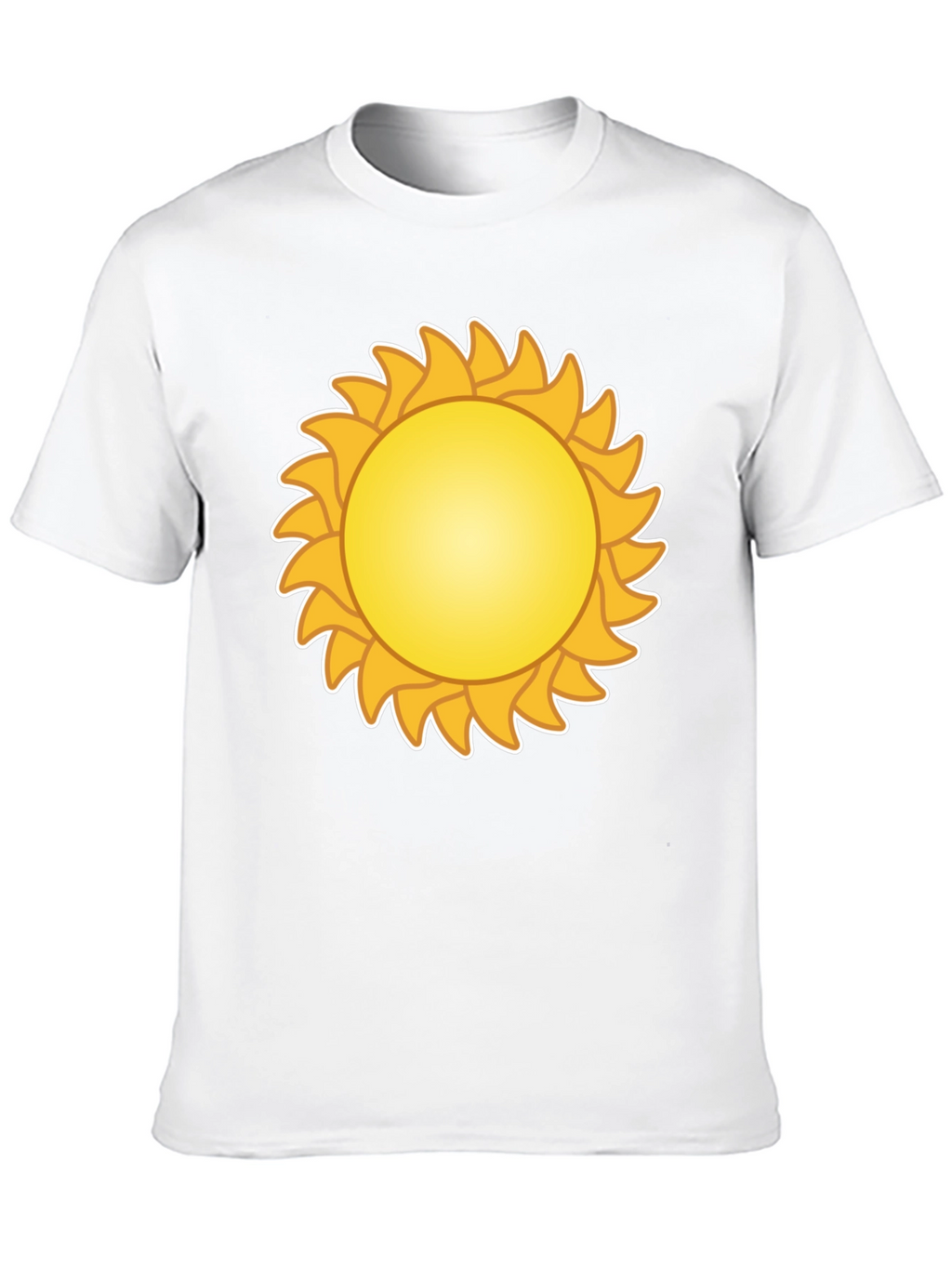 Sunny Day Graphic Tee - Black Cotton T-Shirt