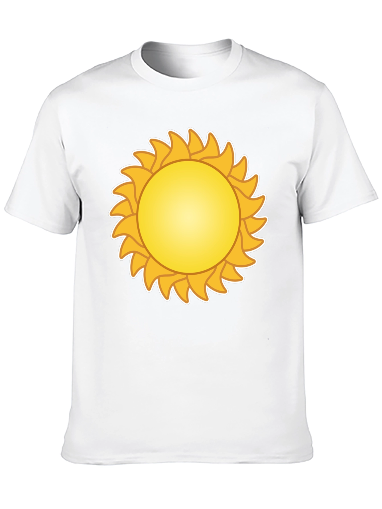 Sunny Day Graphic Tee - Black Cotton T-Shirt