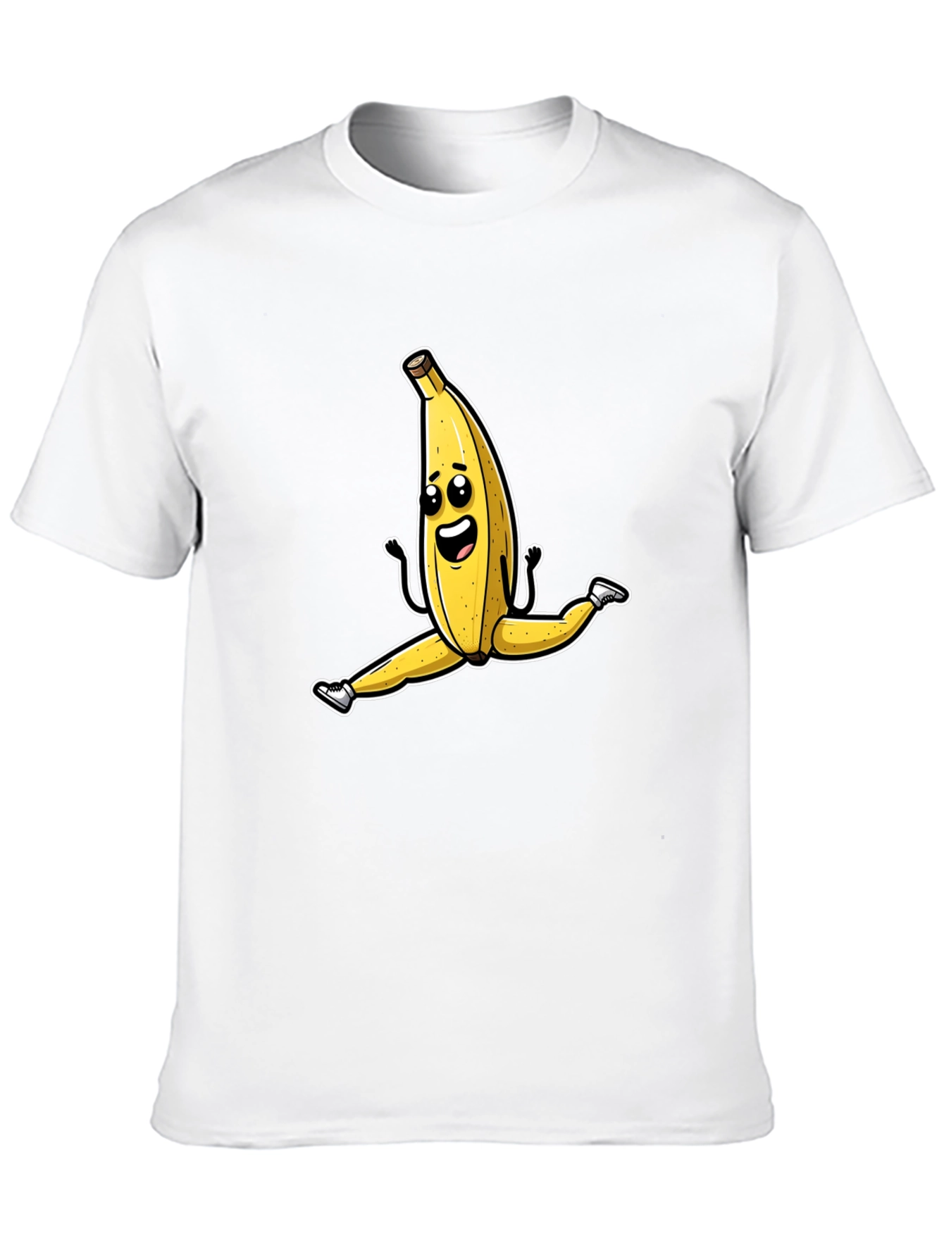 Funny Banana Split T-Shirt - Black