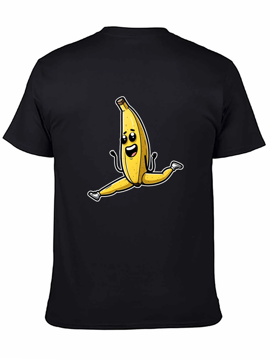 Funny Banana Split T-Shirt - Black