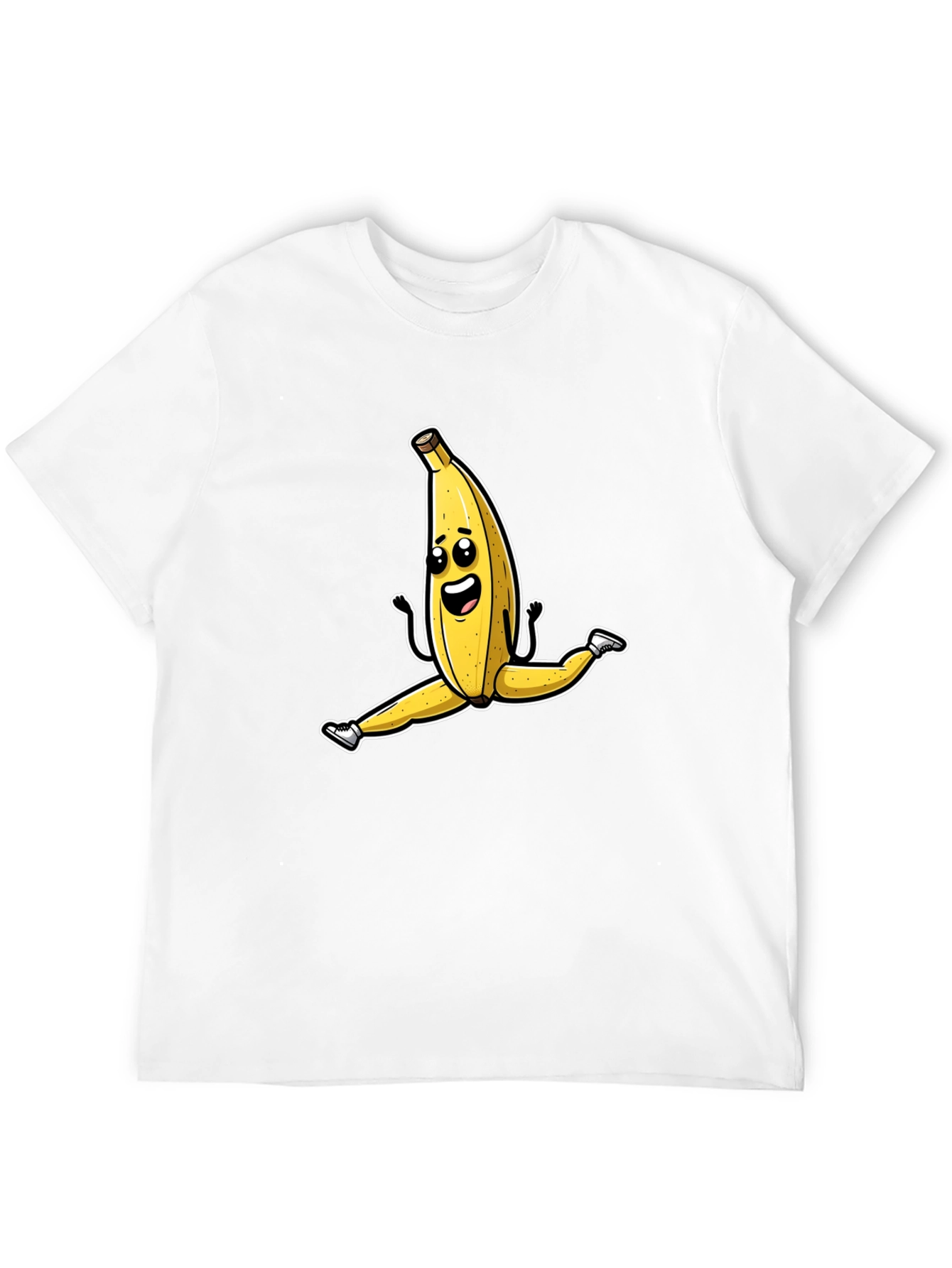 Funny Banana Split T-Shirt - Black