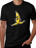 Funny Banana Split T-Shirt - Black