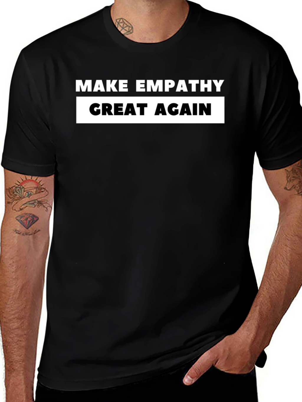 Make Empathy Great Again T-Shirt - Black