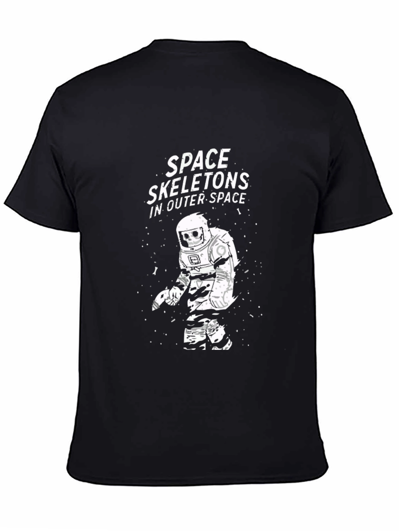 Space Skeleton T-Shirt - Outer Space Astronaut Graphic Tee