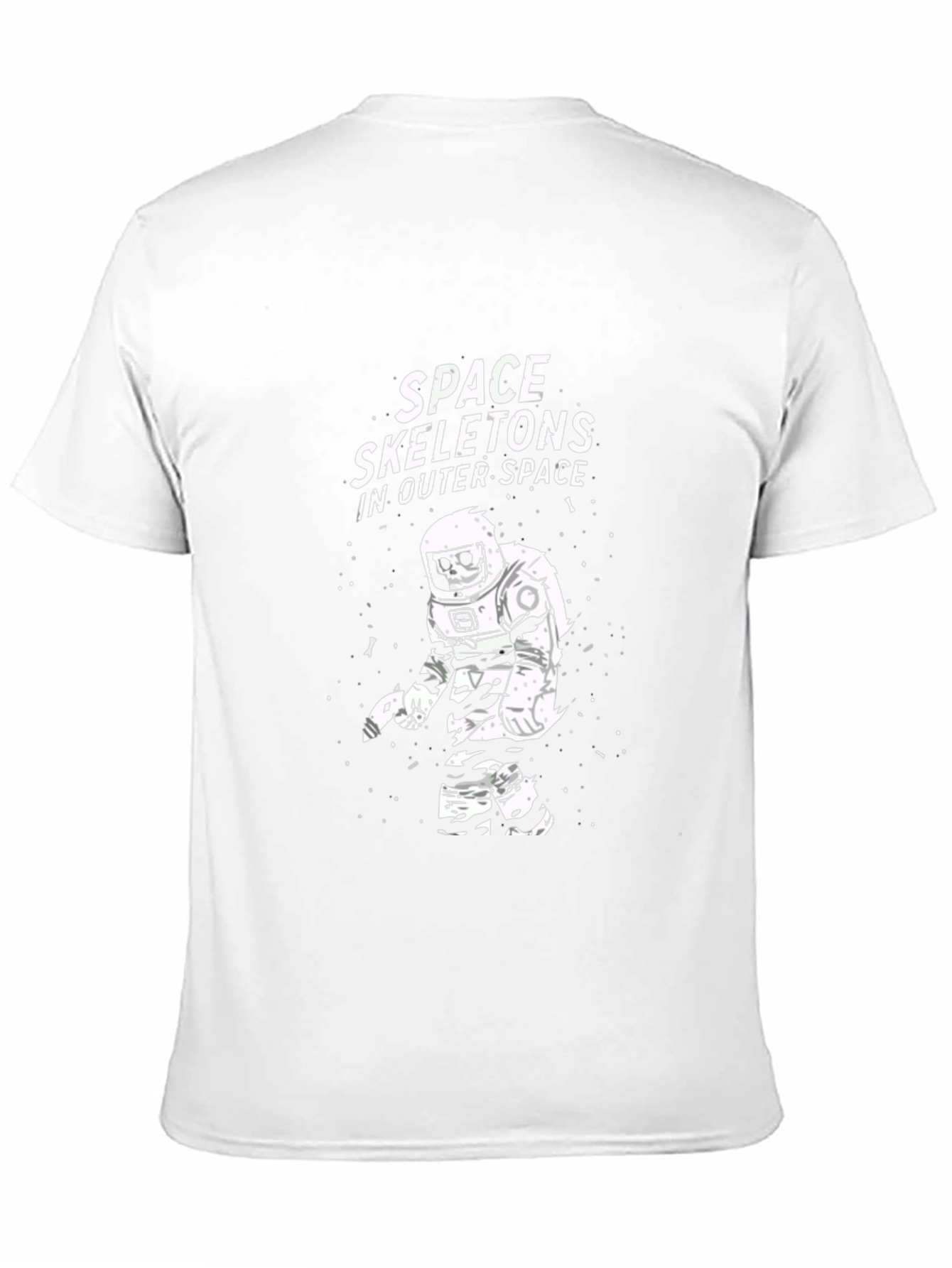Space Skeleton T-Shirt - Outer Space Astronaut Graphic Tee