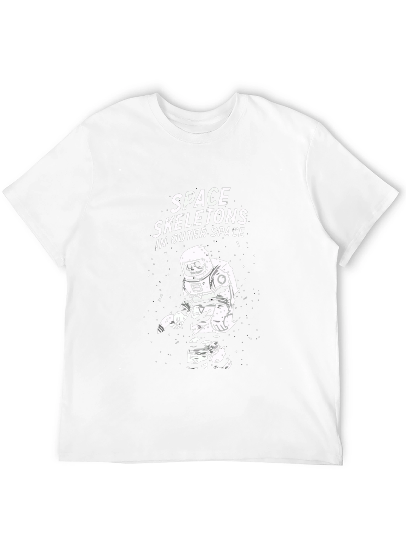 Space Skeleton T-Shirt - Outer Space Astronaut Graphic Tee