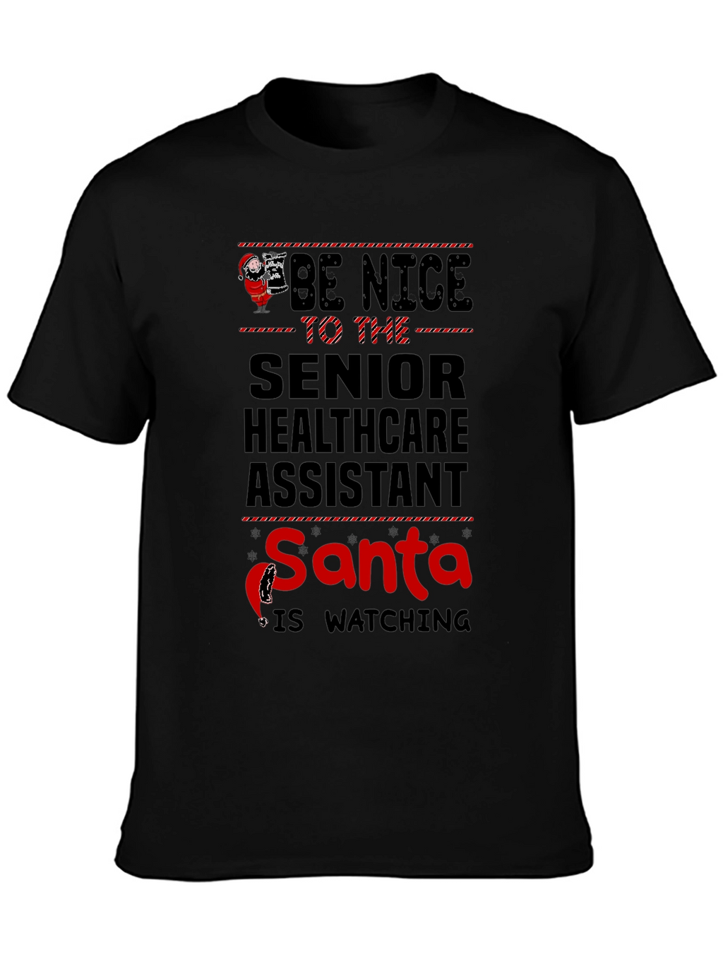 Senior Healthcare Assistant Santa T-Shirt