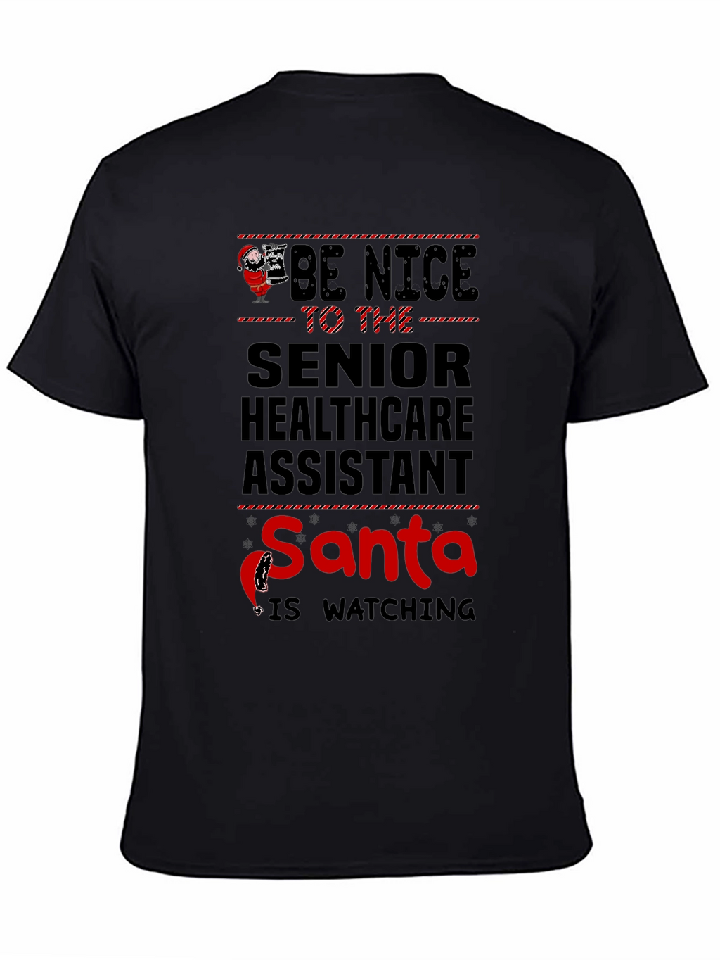 Senior Healthcare Assistant Santa T-Shirt