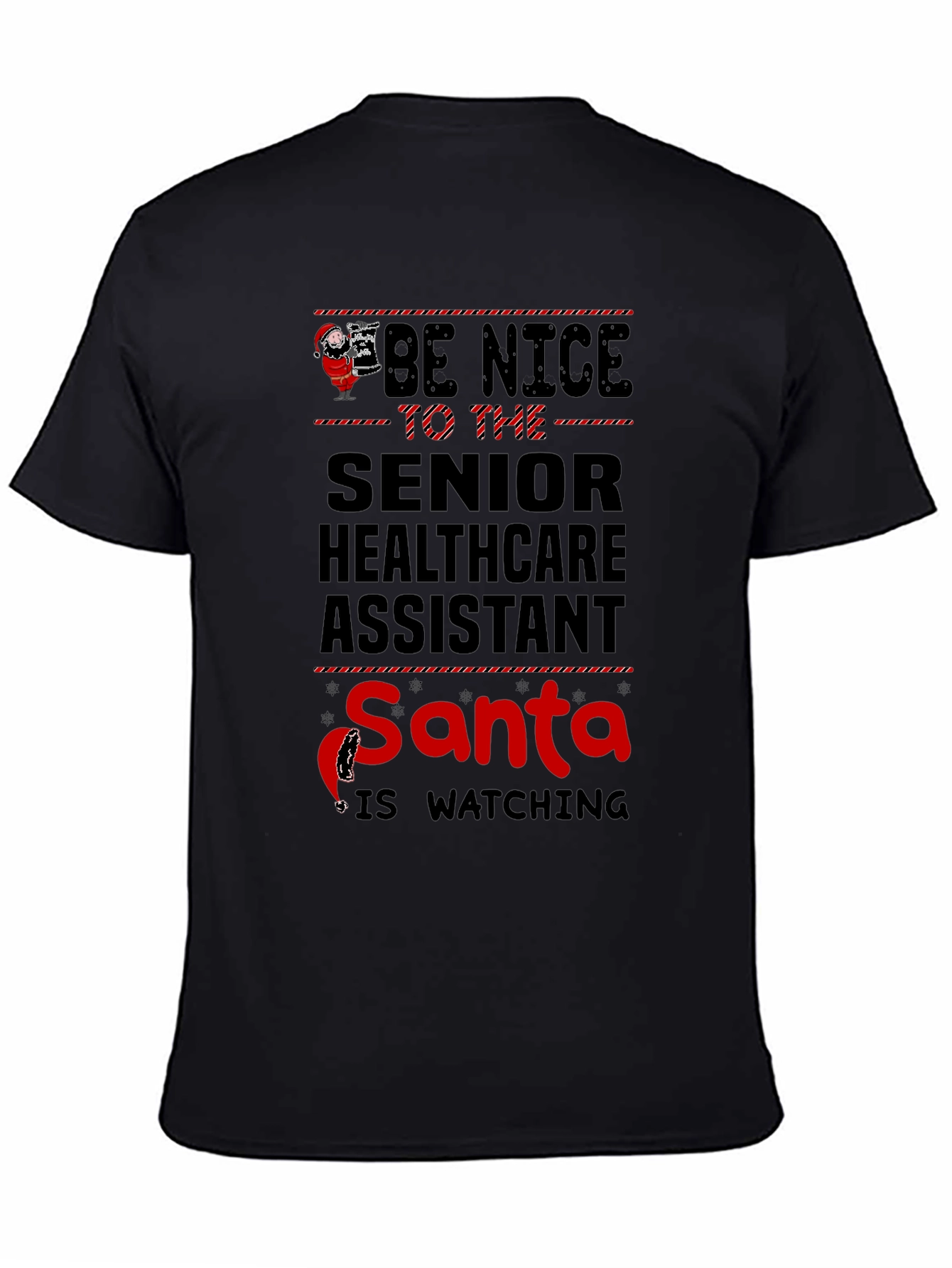 Senior Healthcare Assistant Santa T-Shirt