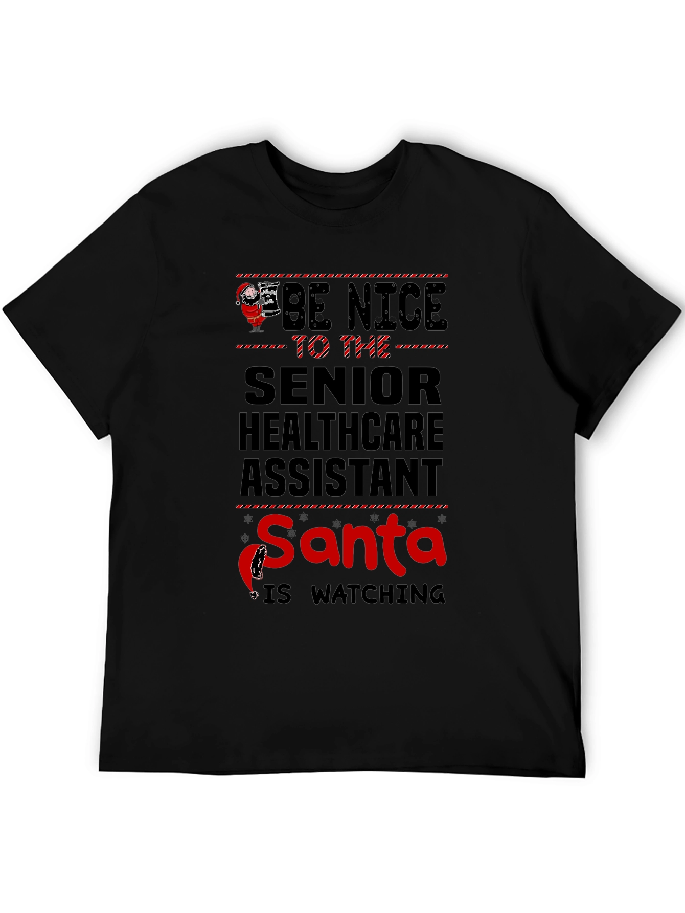 Senior Healthcare Assistant Santa T-Shirt