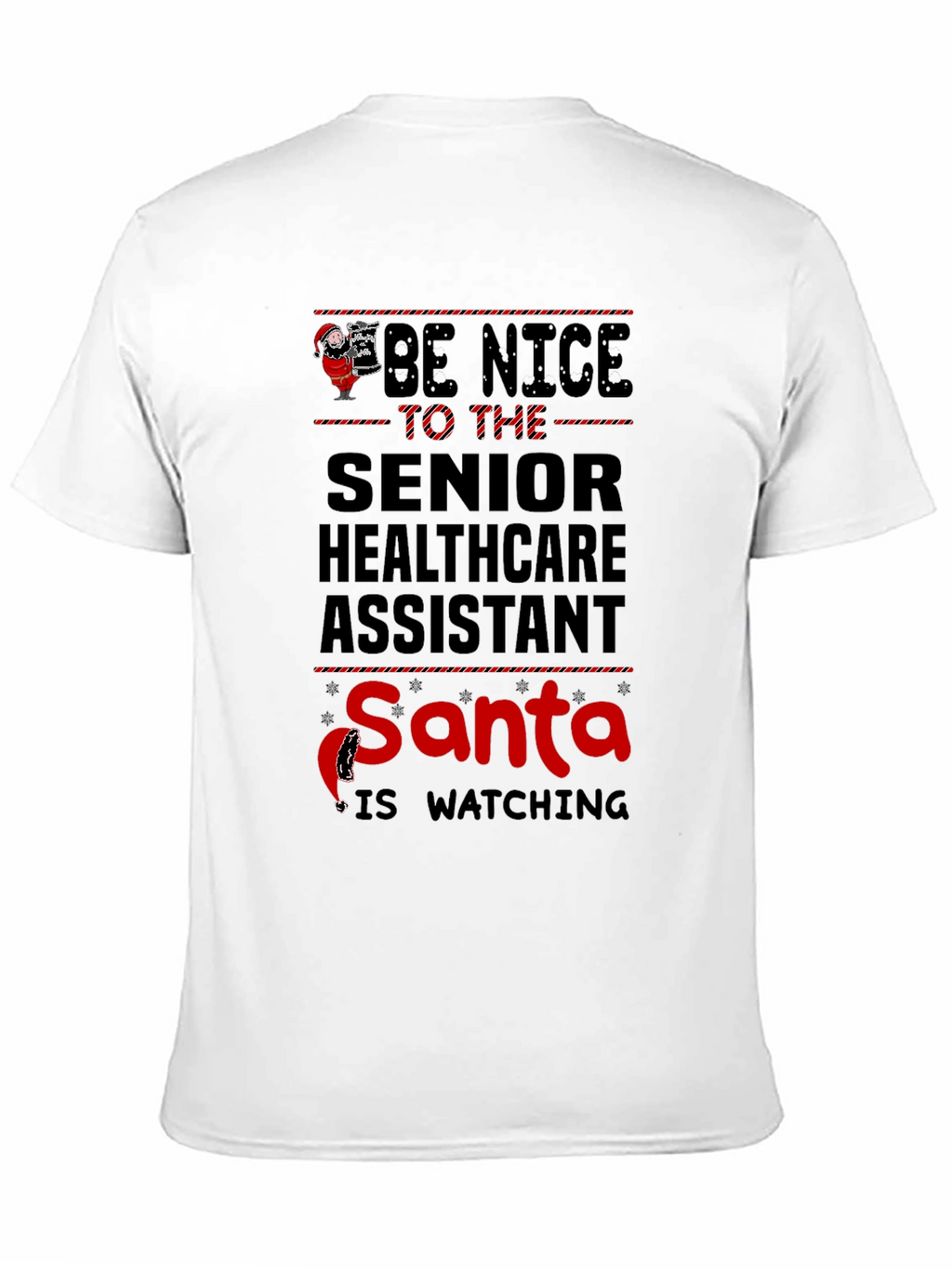 Senior Healthcare Assistant Santa T-Shirt