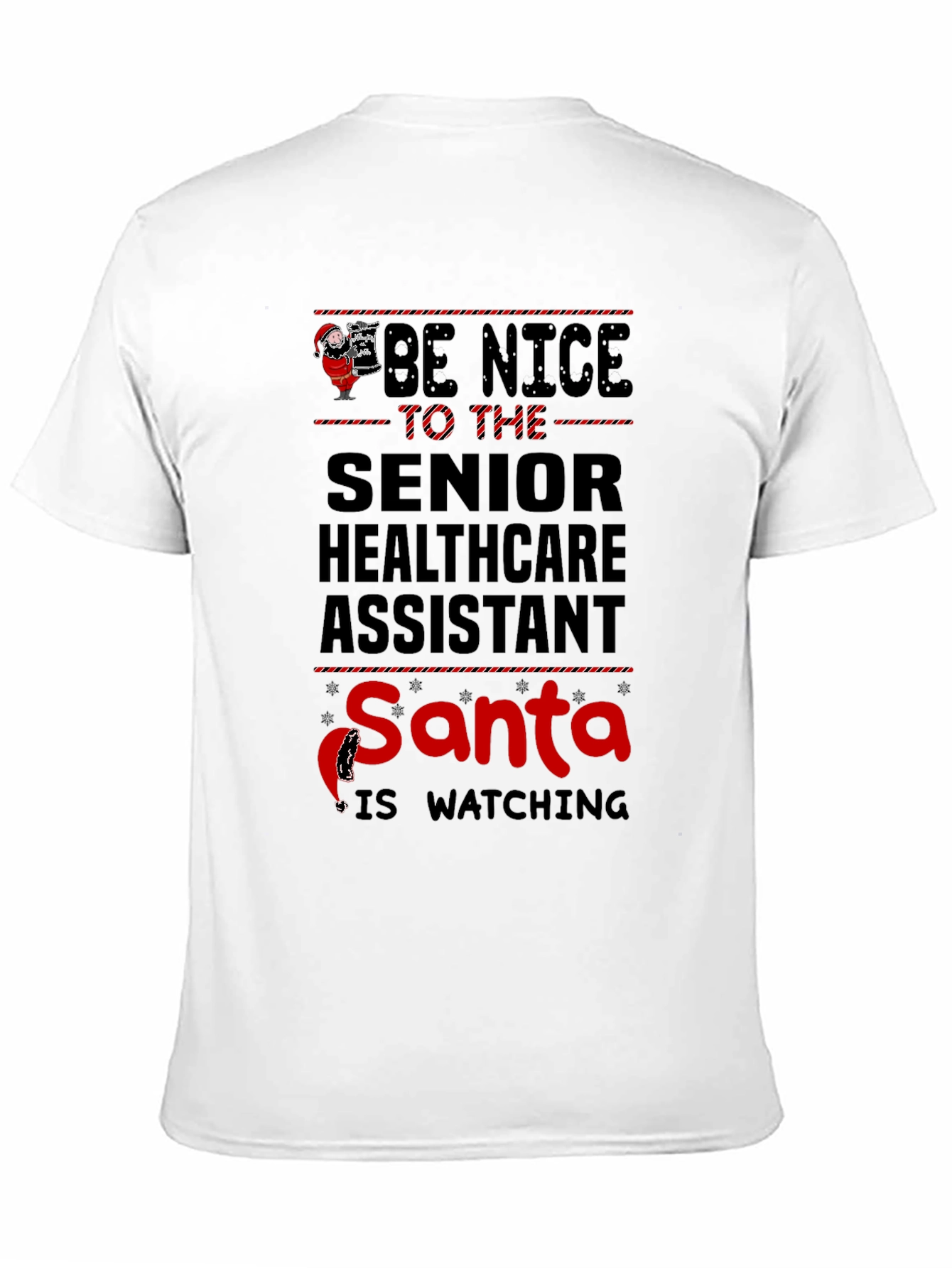Senior Healthcare Assistant Santa T-Shirt